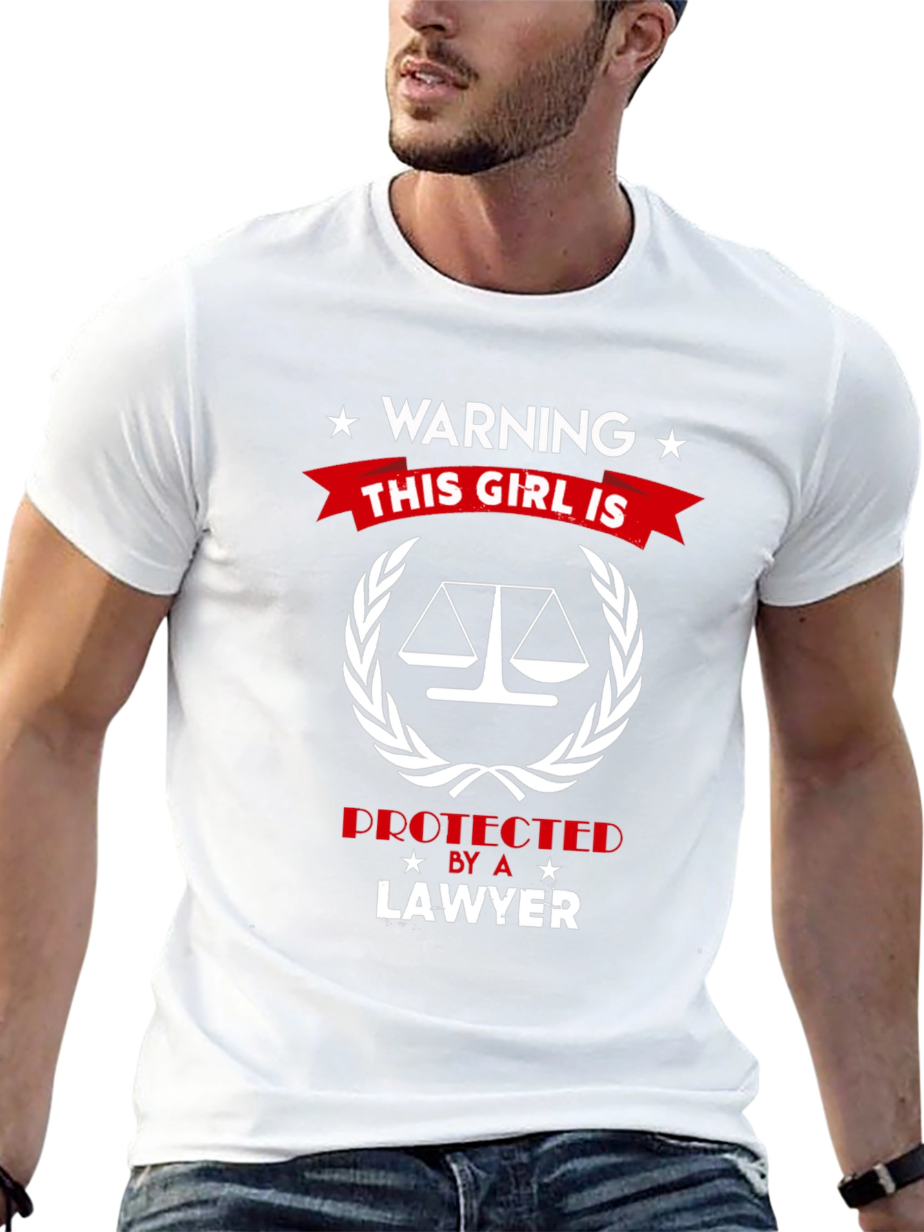 Warning: This Girl is Protected by a Lawyer T-Shirt