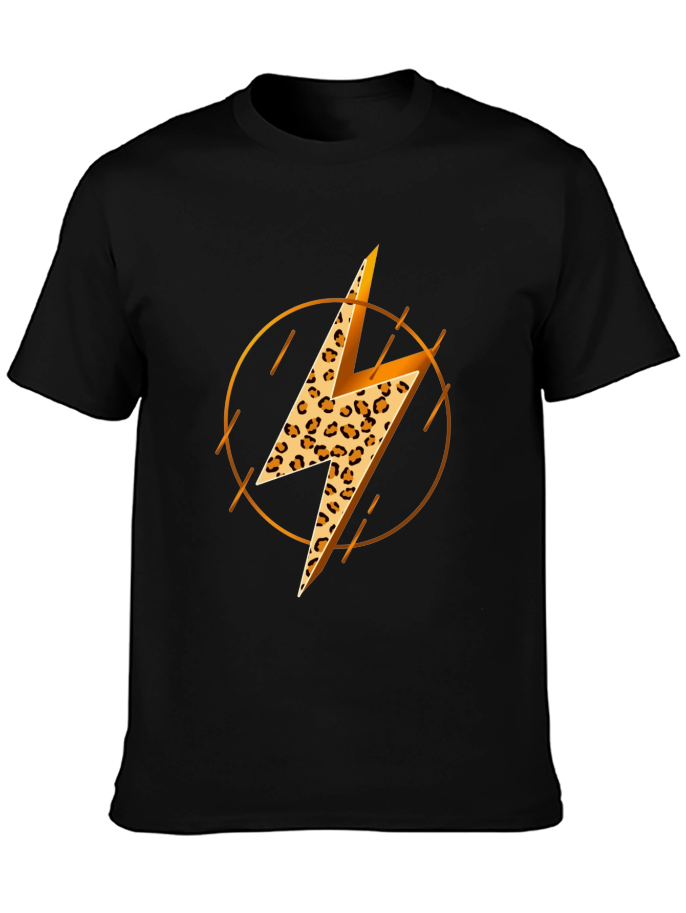 Leopard Lightning Bolt Graphic Tee
