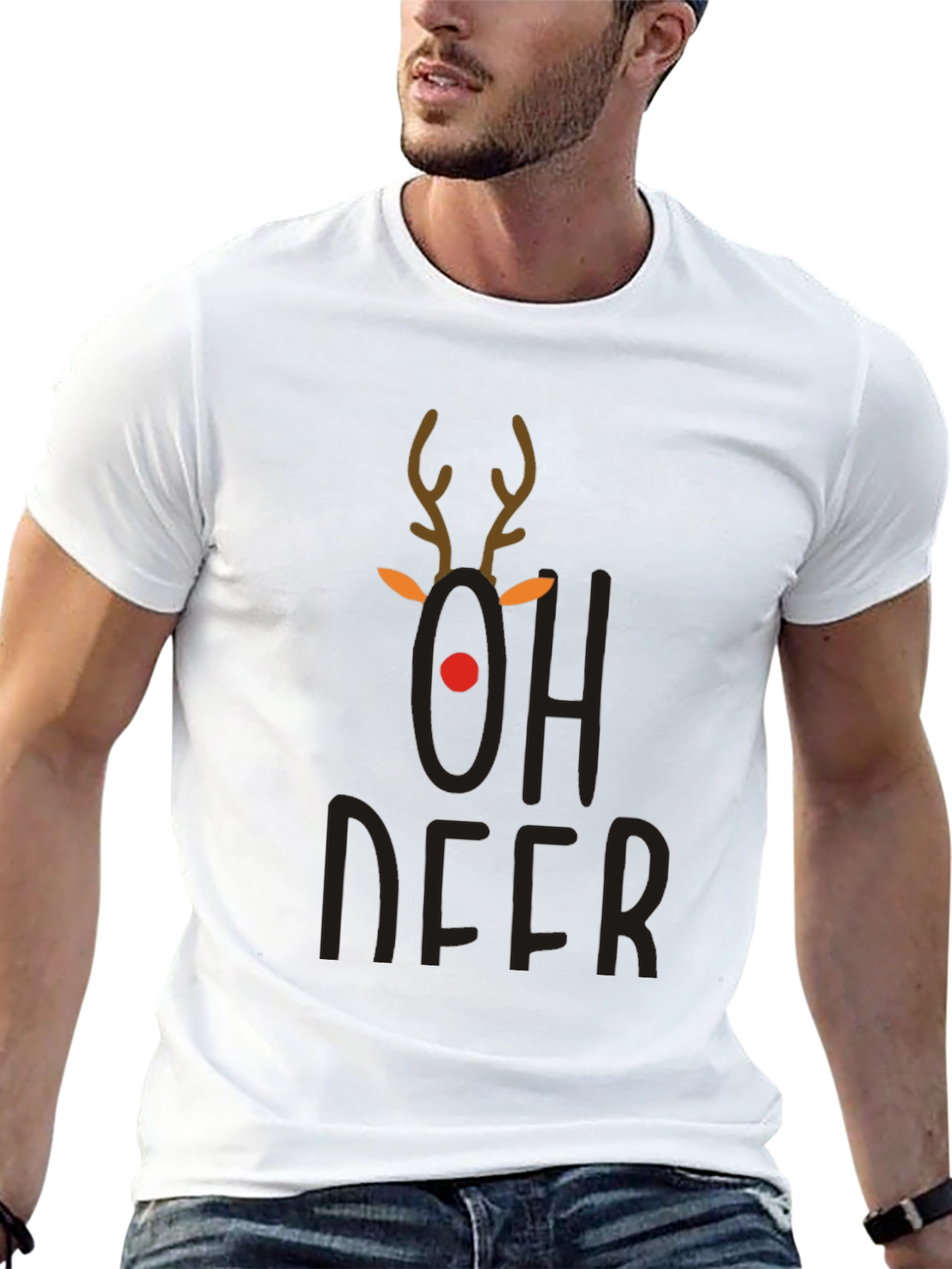 Oh Deer Christmas T-Shirt - Holiday Fun!