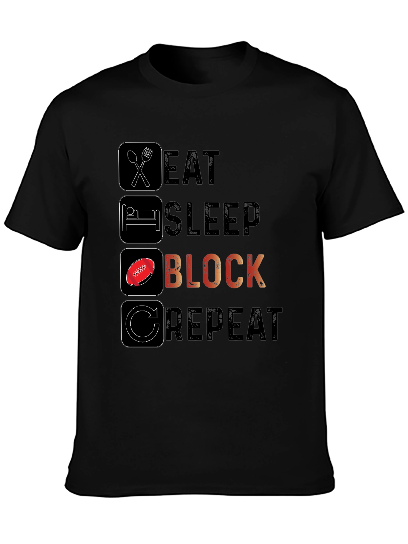 Eat Sleep Block Repeat T-Shirt