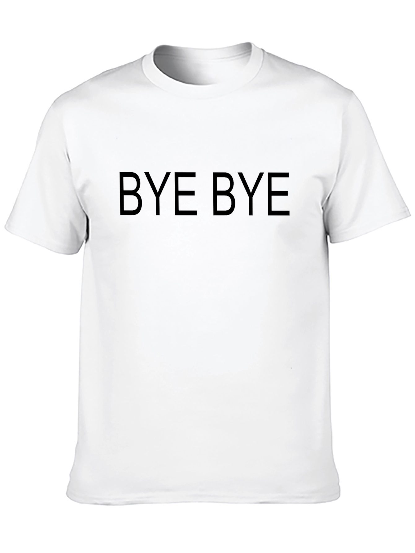 Bye Bye Graphic Tee - Classic Black Cotton T-Shirt