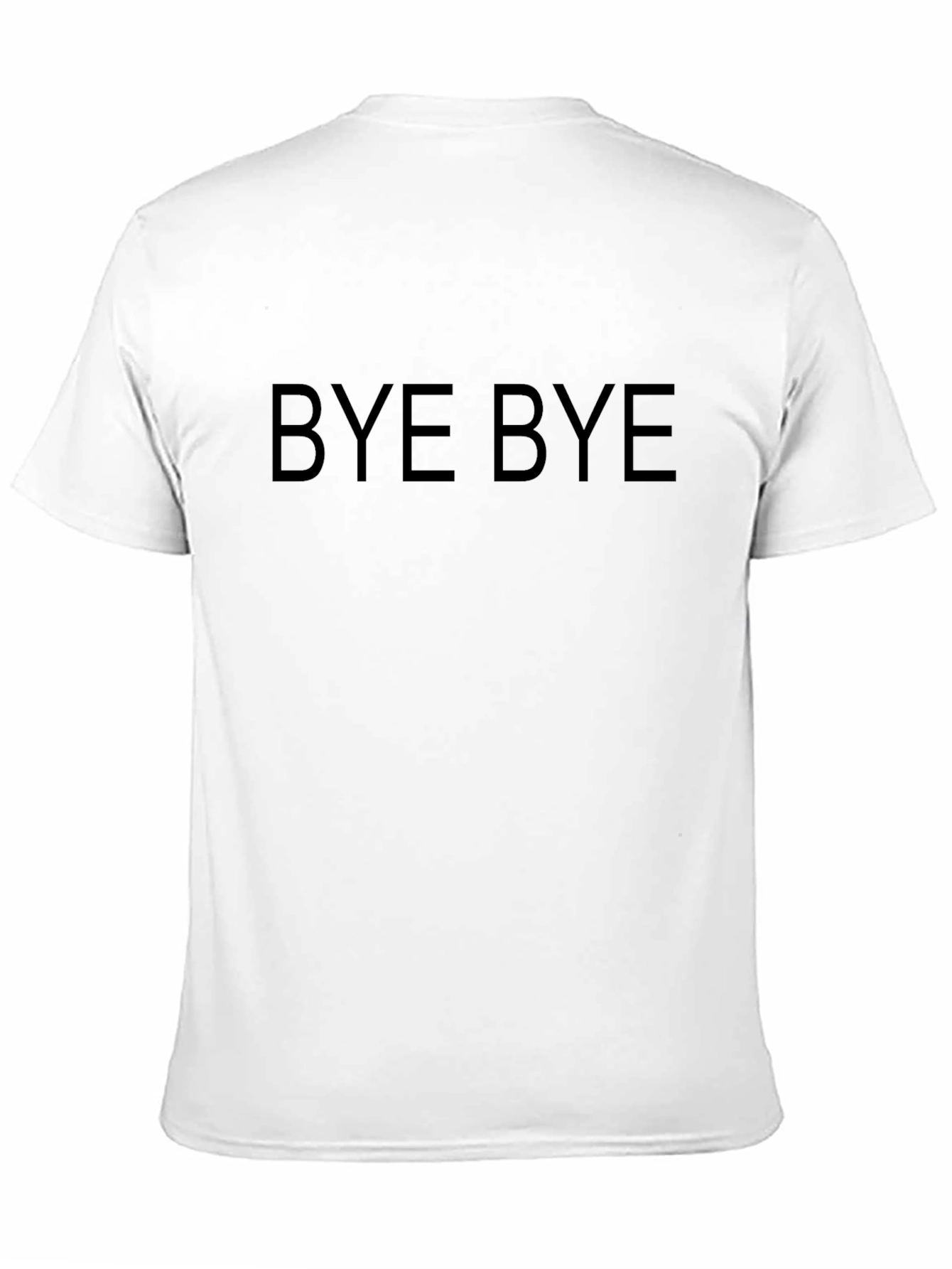 Bye Bye Graphic Tee - Classic Black Cotton T-Shirt