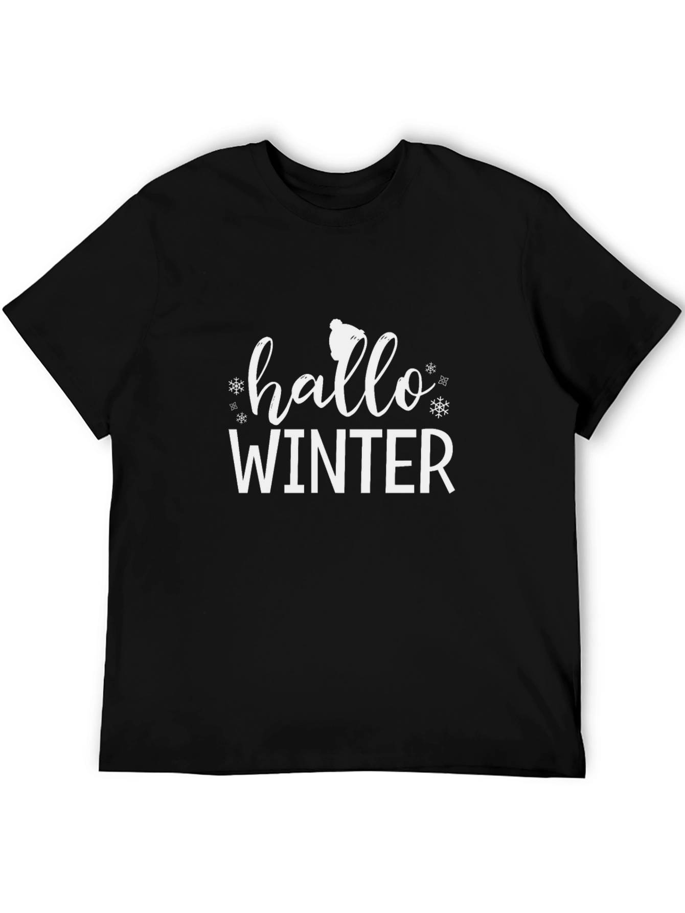 Hello Winter Graphic Tee - Cozy Holiday Shirt