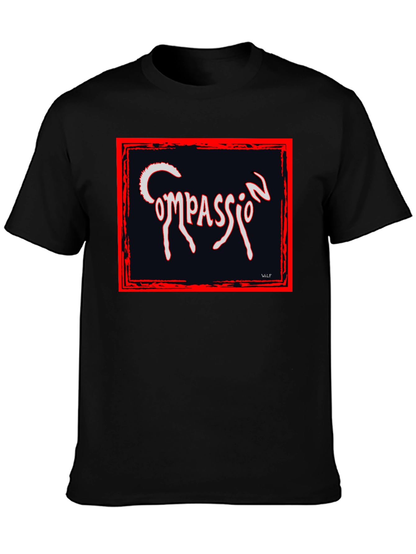 Compassion Graphic Tee - Black Unique Design