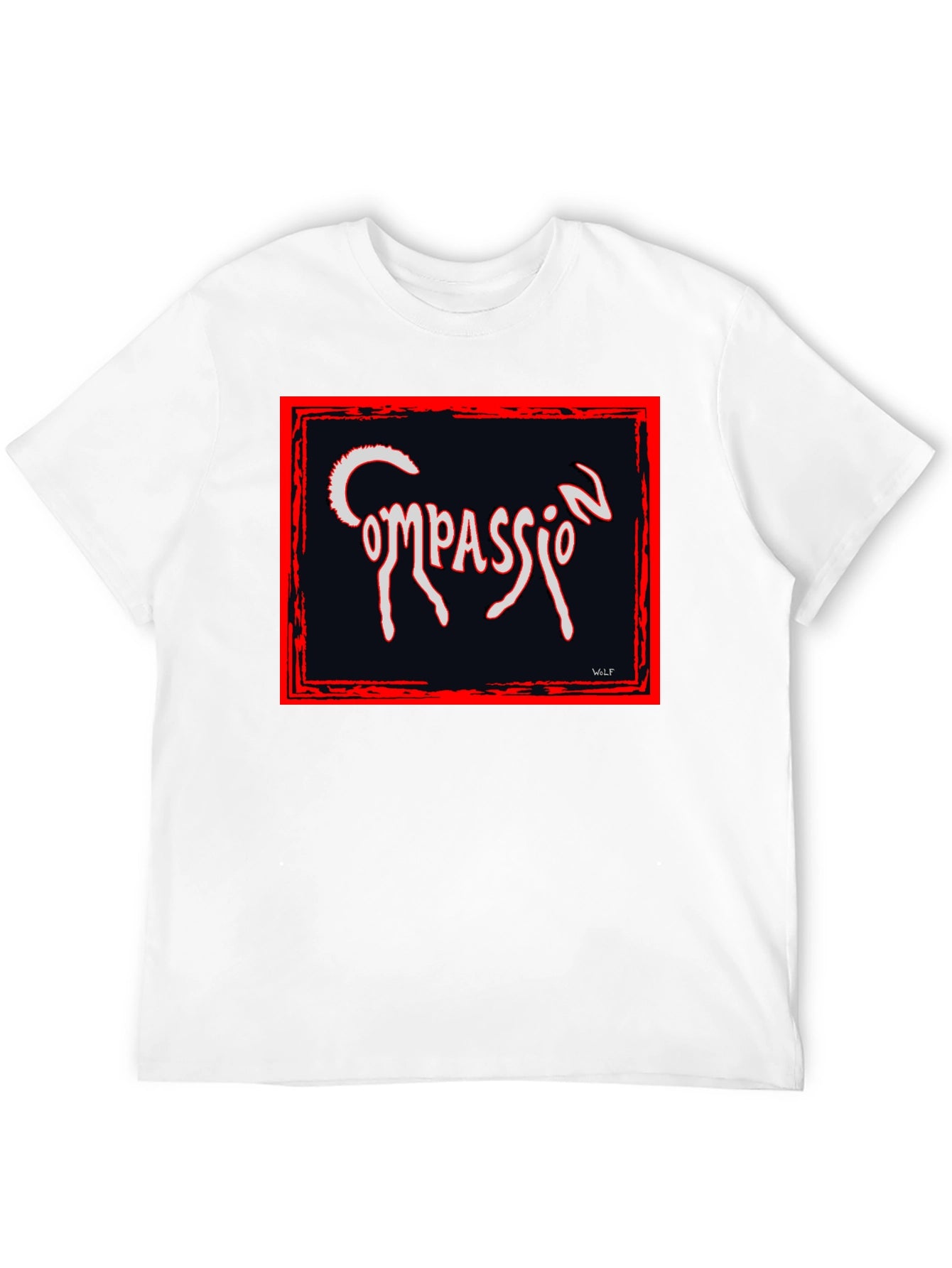 Compassion Graphic Tee - Black Unique Design