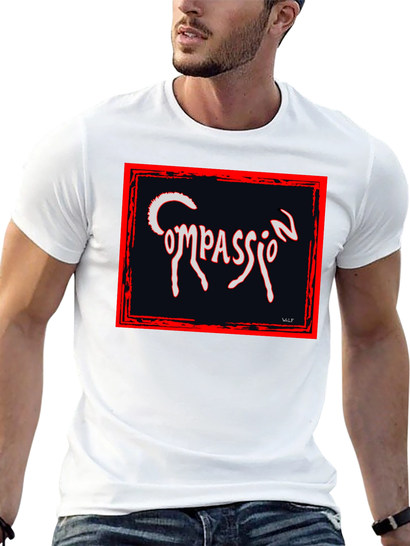 Compassion Graphic Tee - Black Unique Design