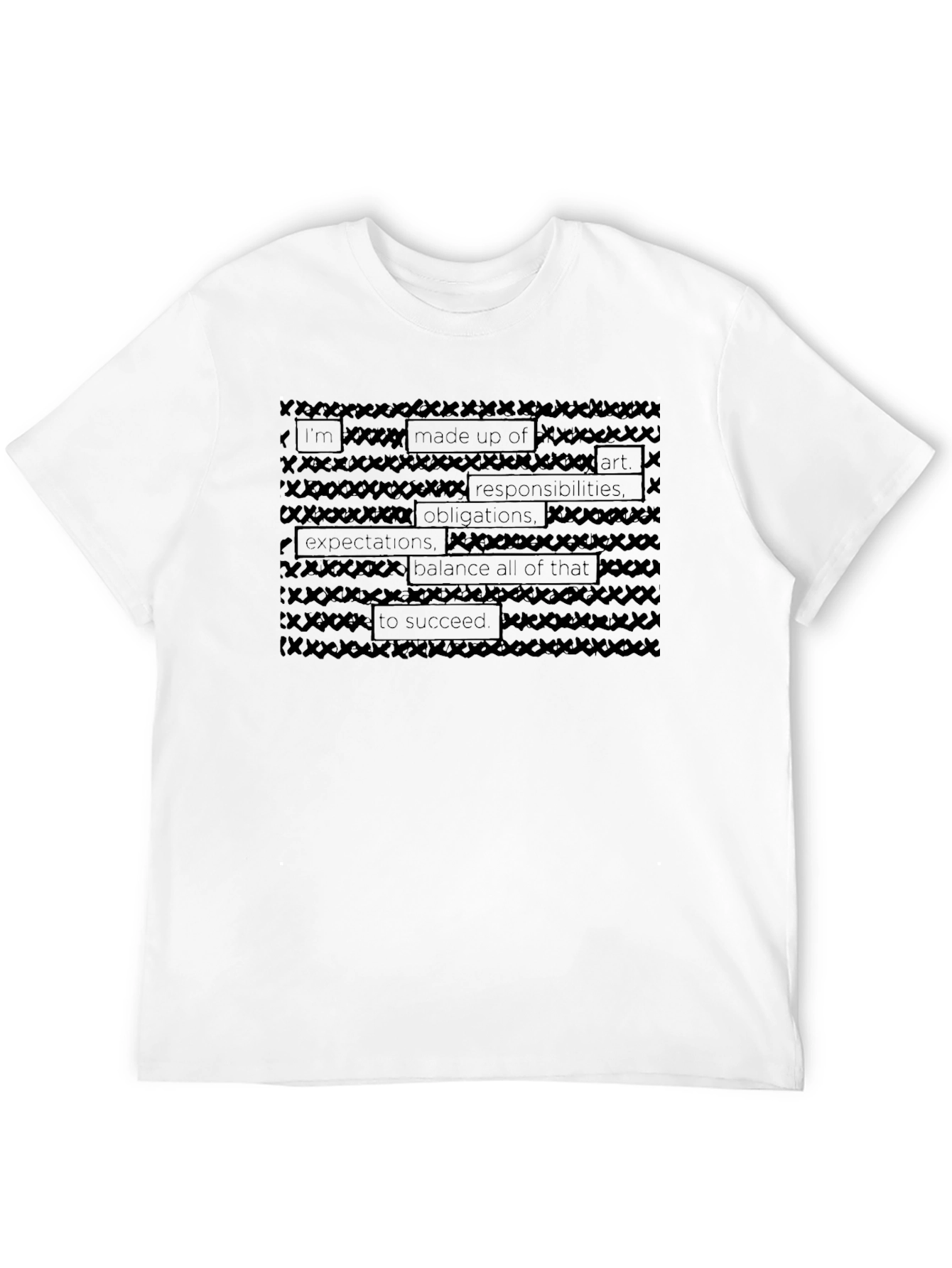 Artistic Graphic T-Shirt: The Burden of Balance