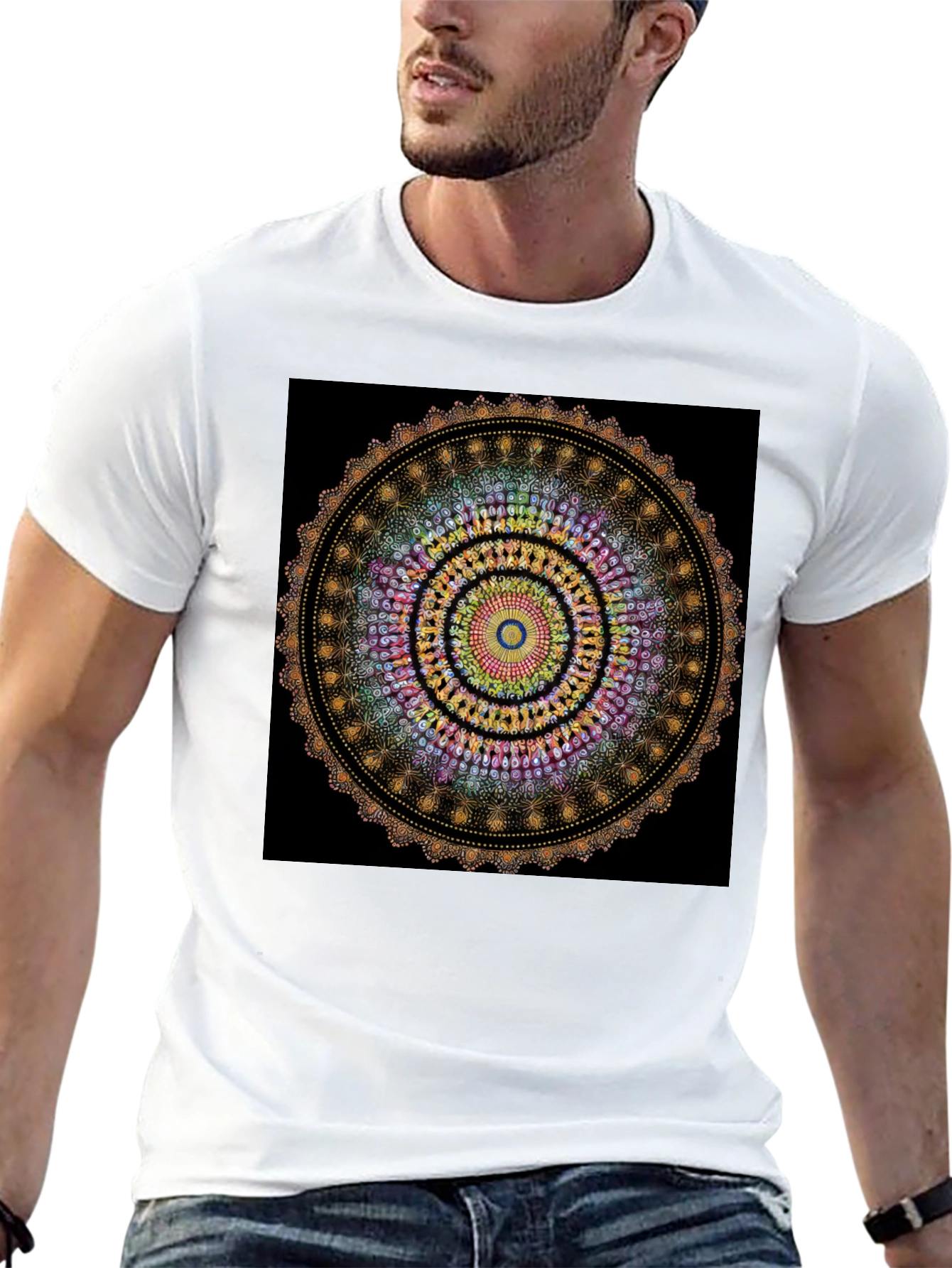 Mandala T-Shirt - Black Graphic Tee