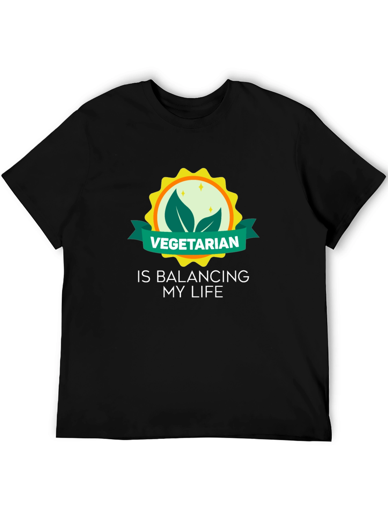 Vegetarian Lifestyle Graphic Tee - Balancing My Life