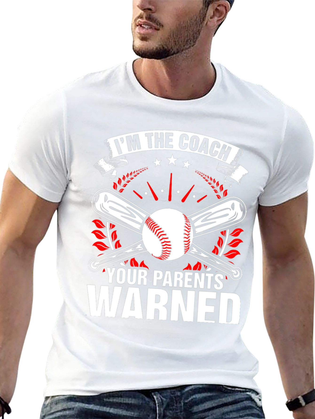 Im The Coach Your Parents Warned Baseball T-Shirt