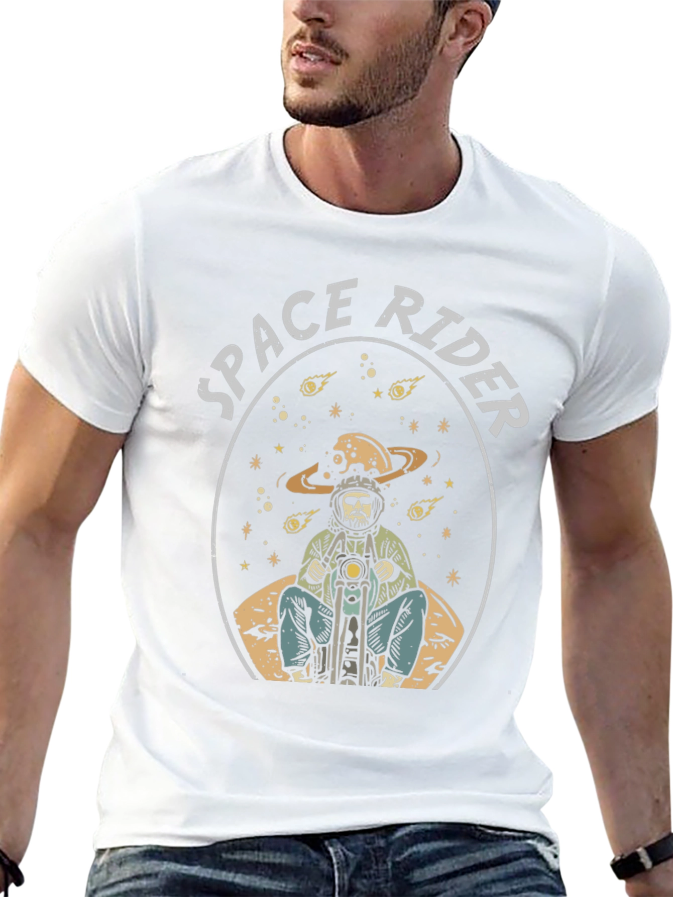 Space Rider Graphic T-Shirt