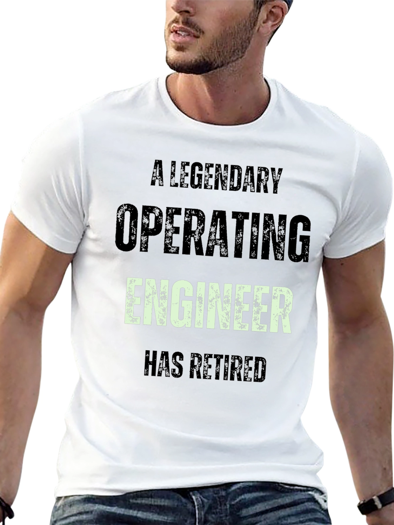 Legendary Operating Engineer Retired Black Tee