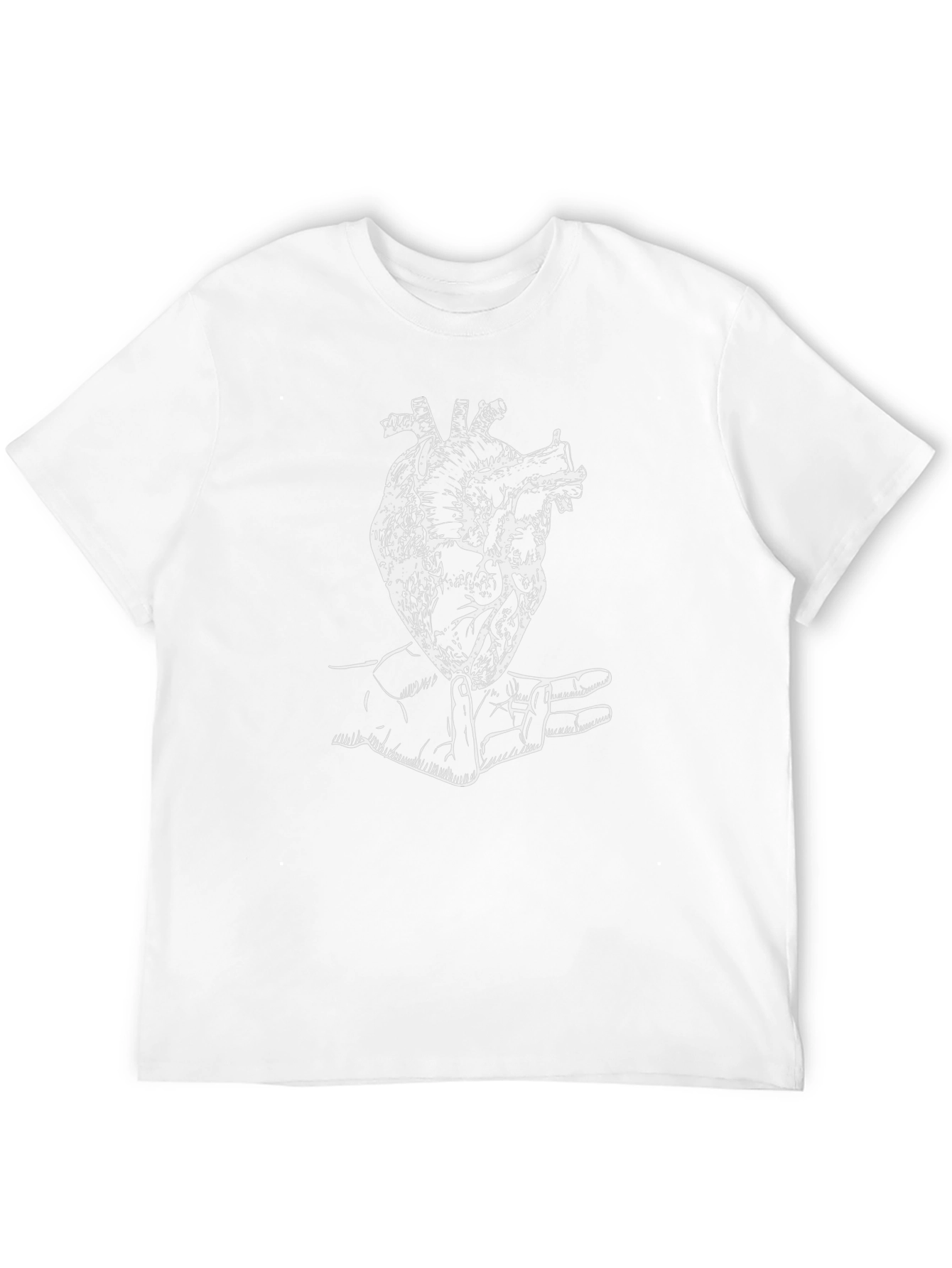 Anatomical Heart Graphic T-Shirt - Black