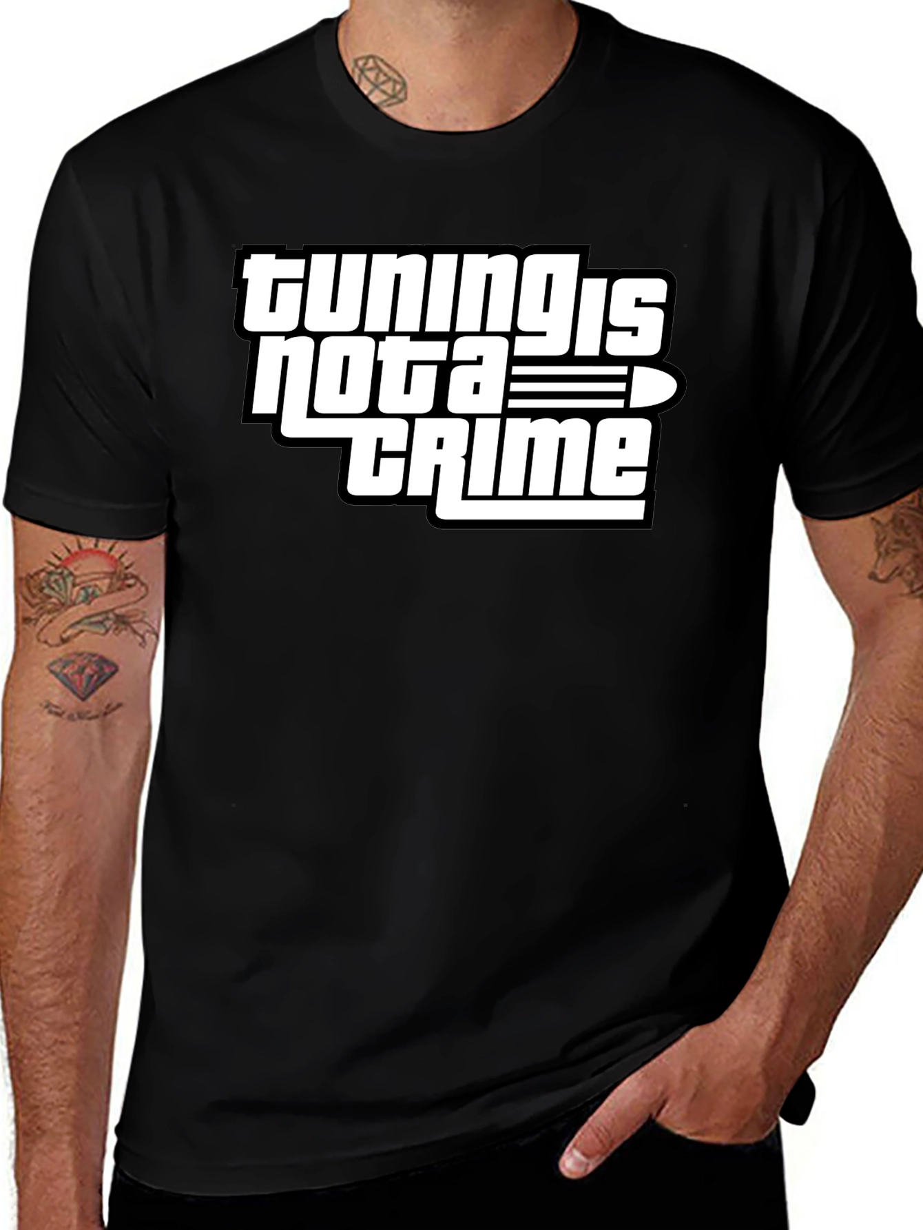 Tuning is Not a Crime Graphic T-Shirt