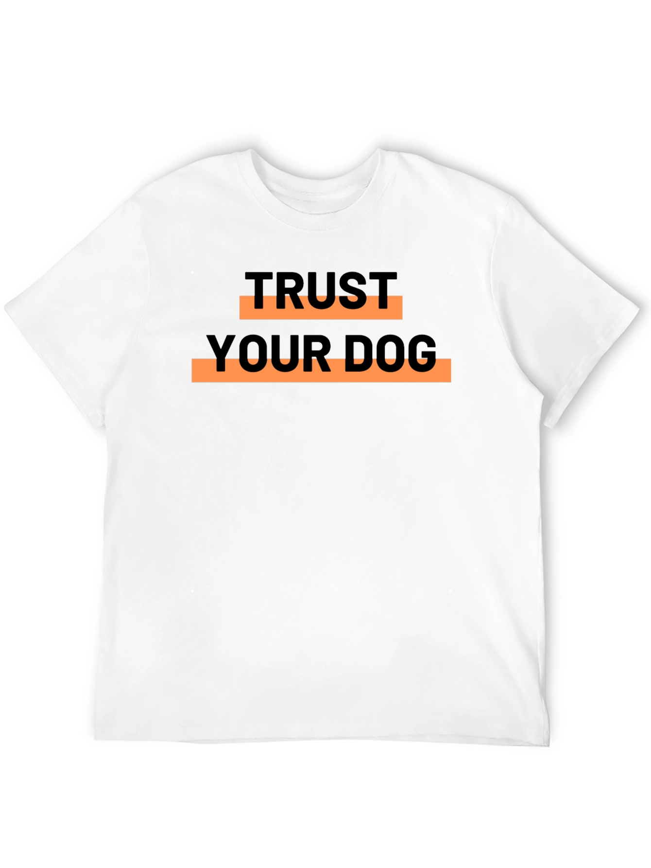Trust Your Dog Graphic T-Shirt - Black