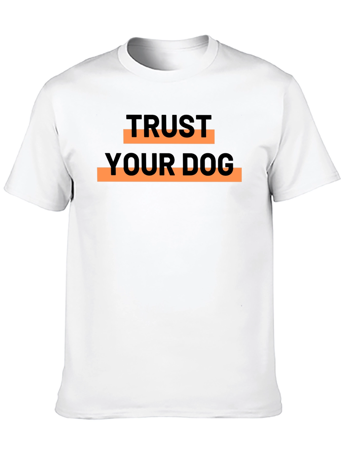 Trust Your Dog Graphic T-Shirt - Black