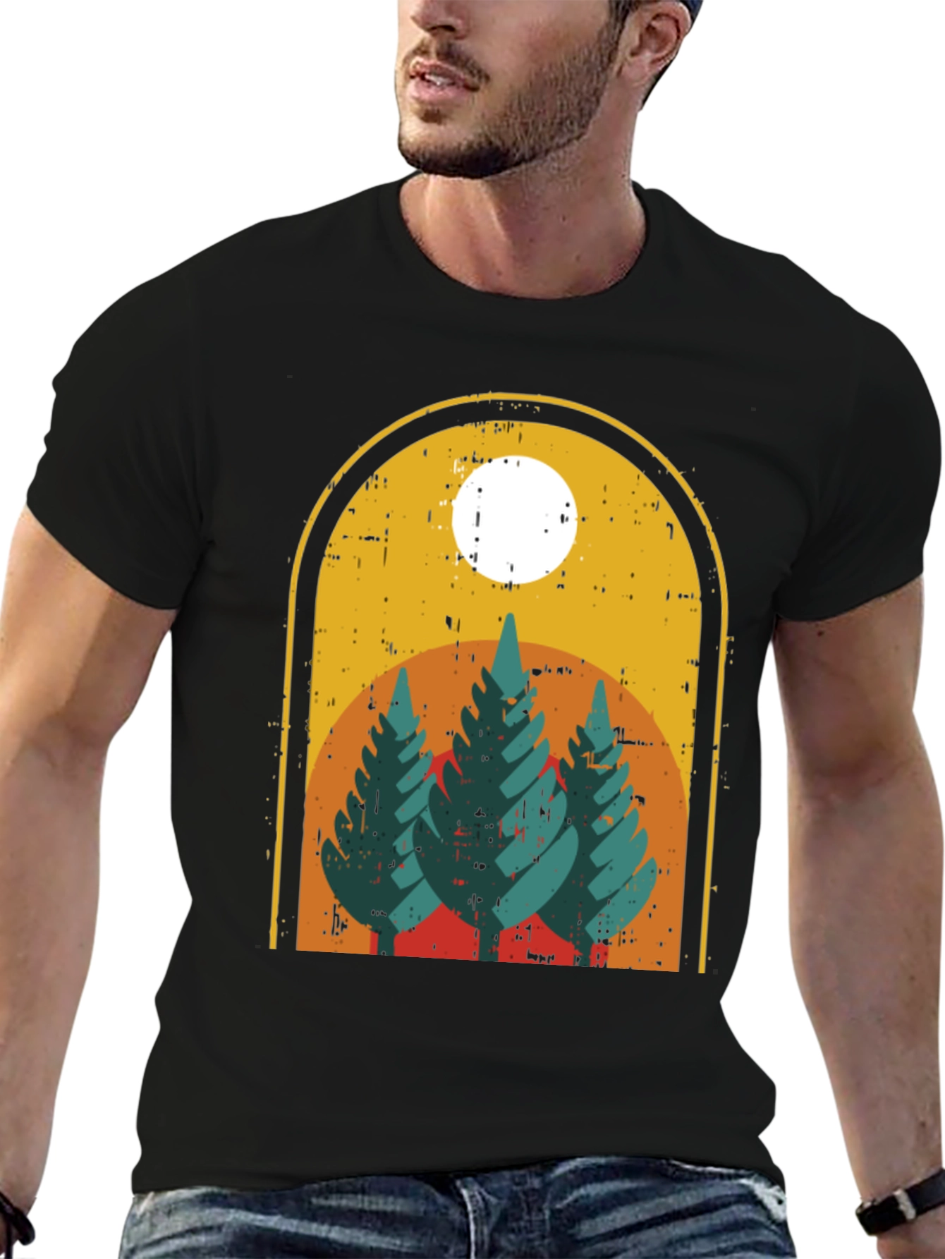 Retro Mountain Scene T-Shirt