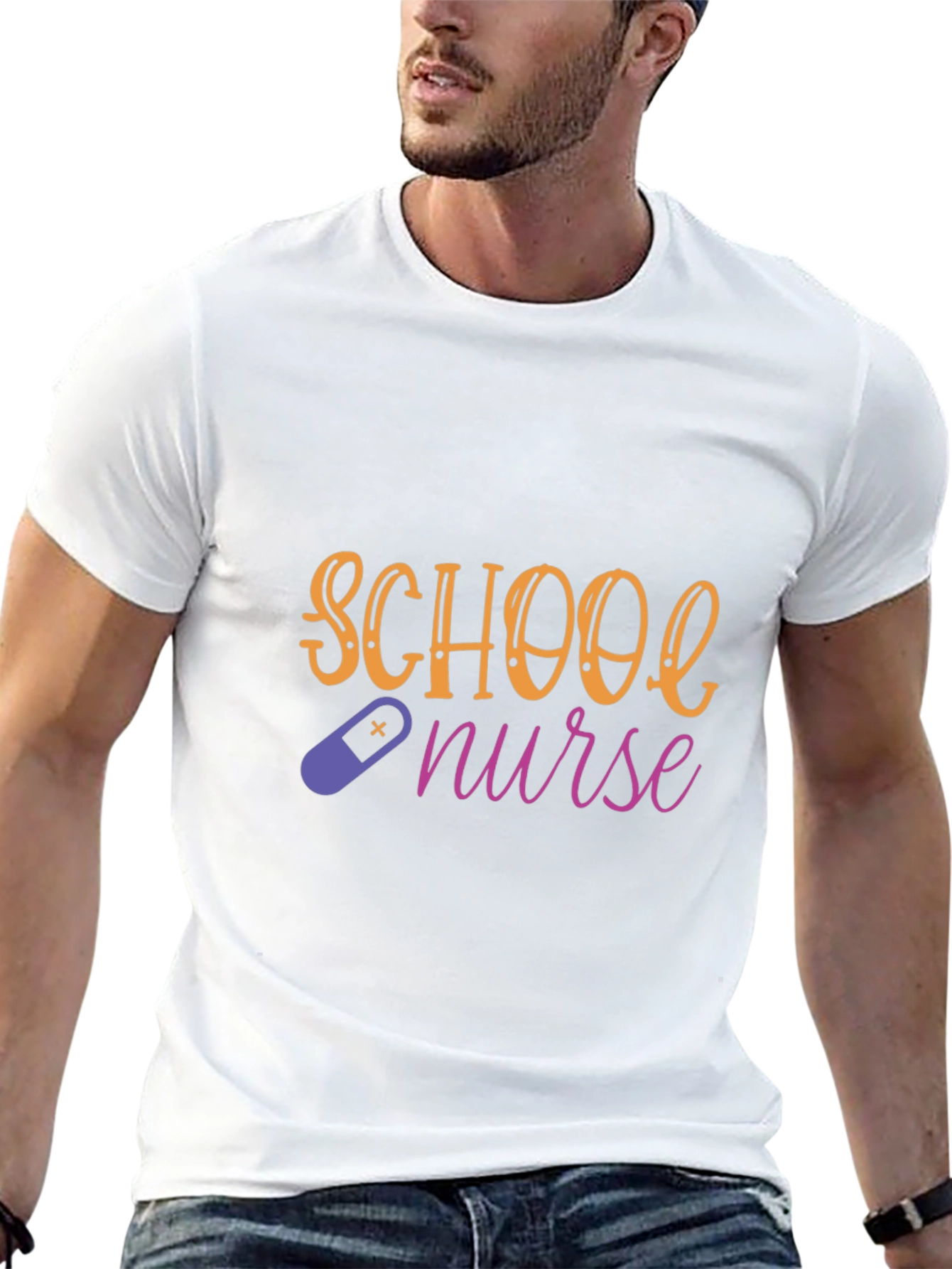 School Nurse Graphic Tee - Stylish & Comfortable