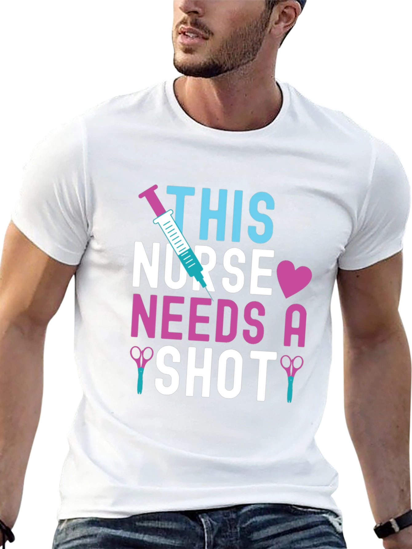 Nurse Shot T-Shirt - Healthcare Humor Tee