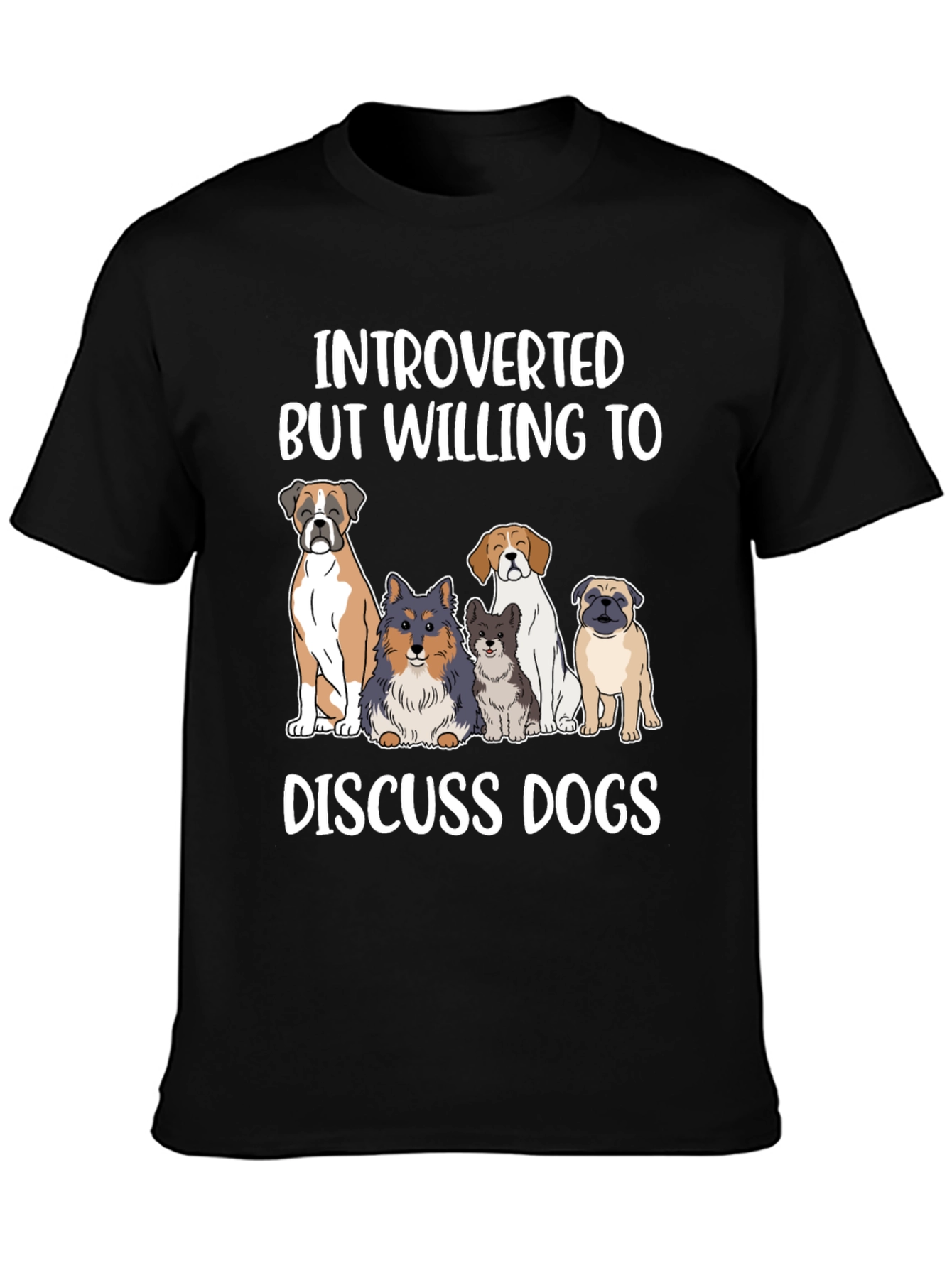 Introverted Dog Lover Tee