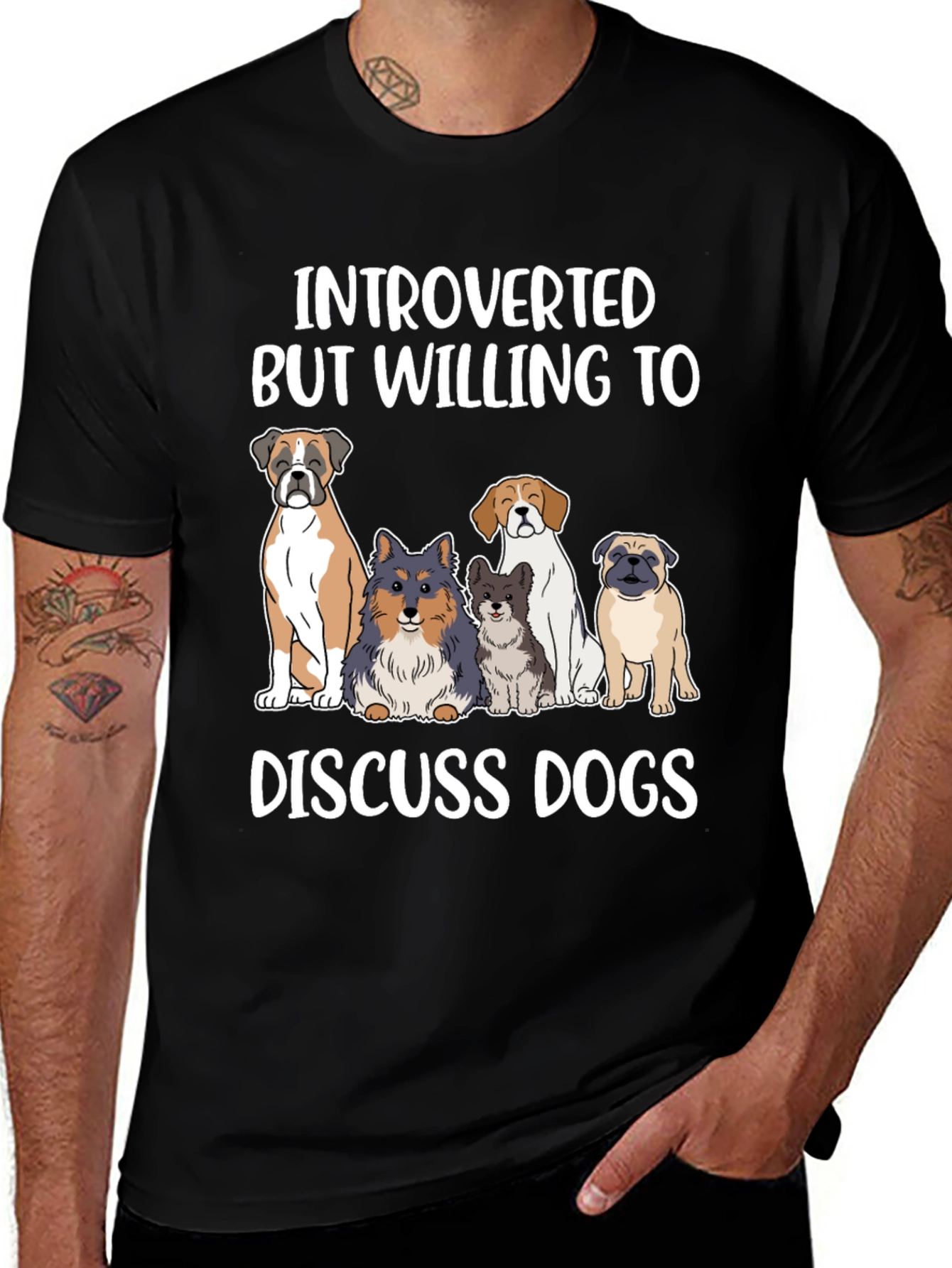 Introverted Dog Lover Tee