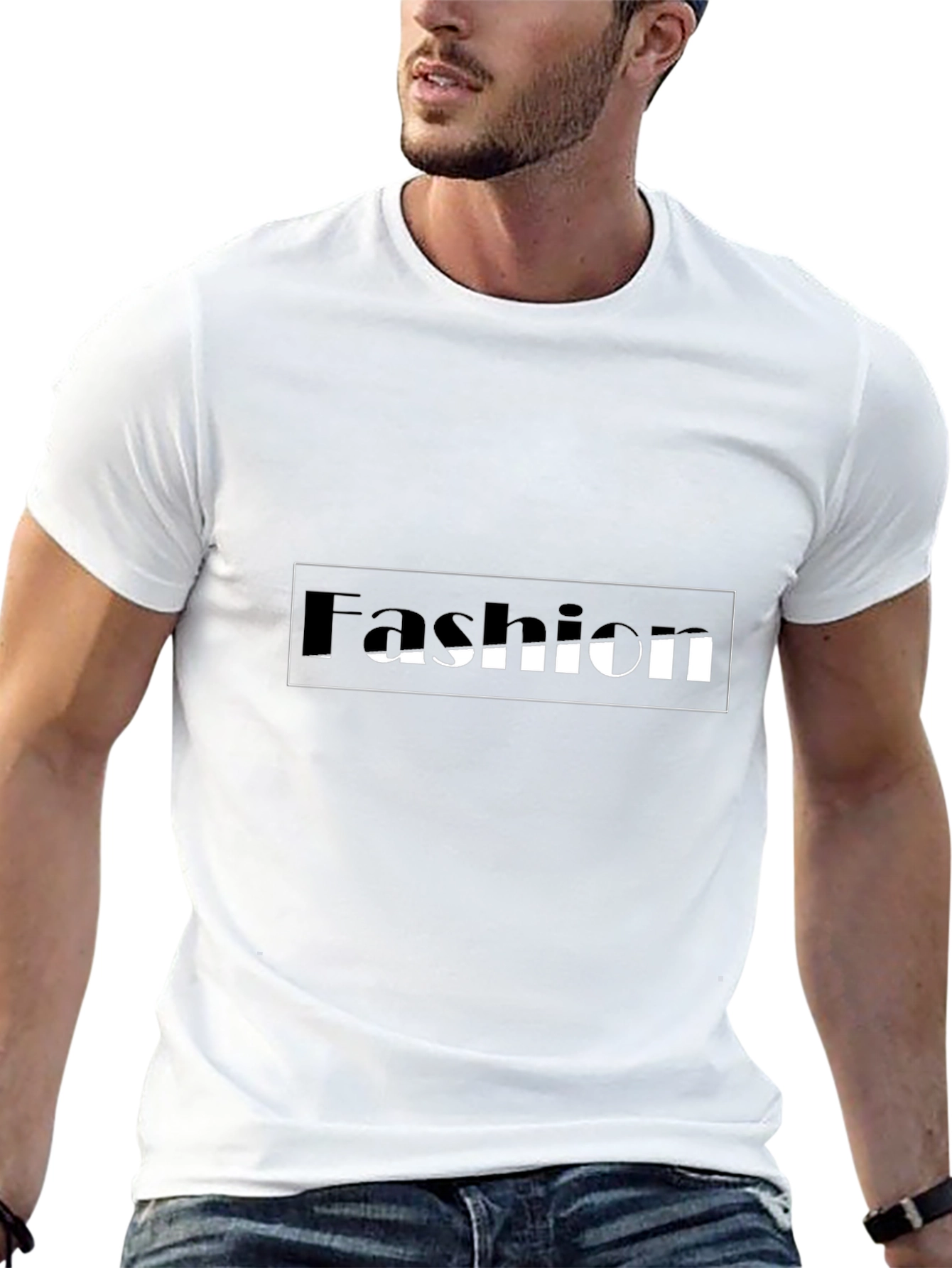 Fashion Tee - Black Cotton Blend
