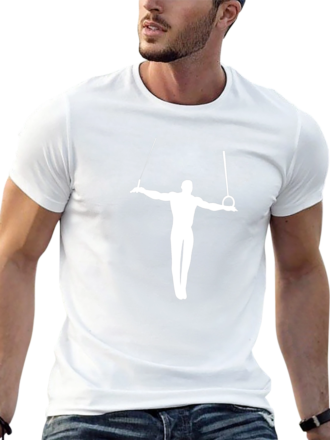 Gymnast Rings T-Shirt - Mens Black Tee