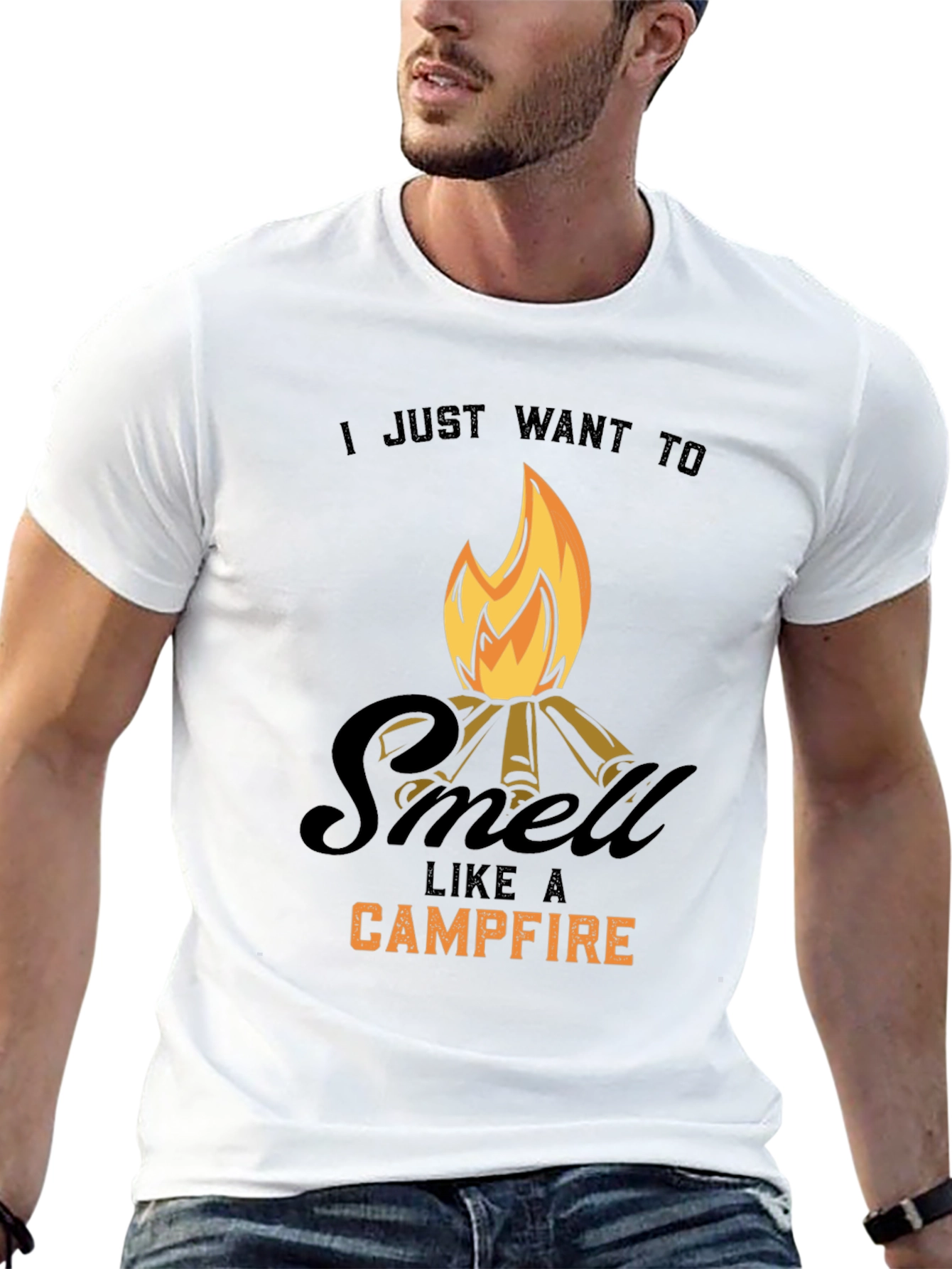Campfire Smell T-Shirt - Outdoorsy Comfort