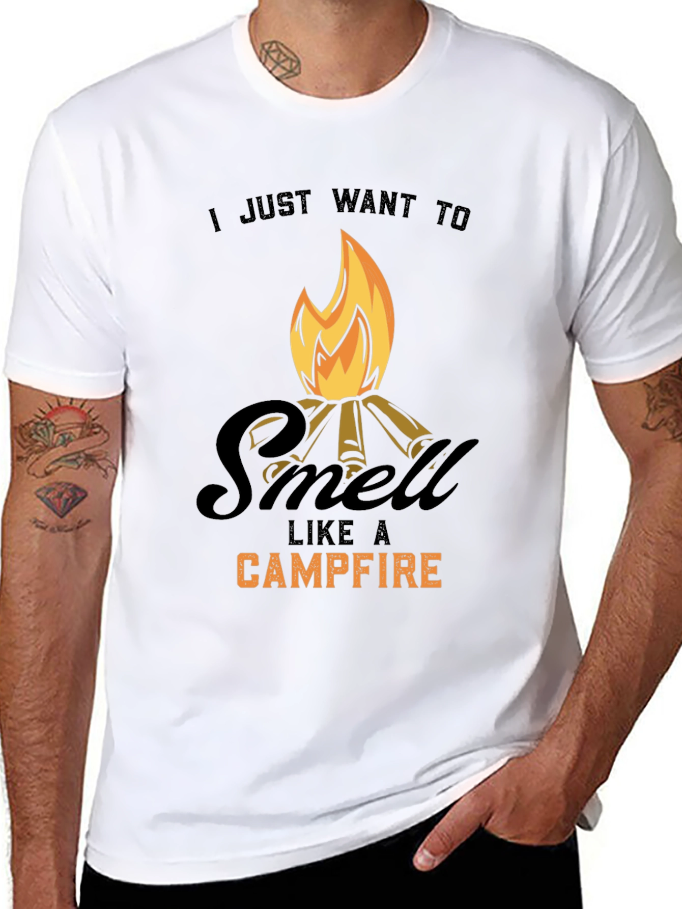 Campfire Smell T-Shirt - Outdoorsy Comfort