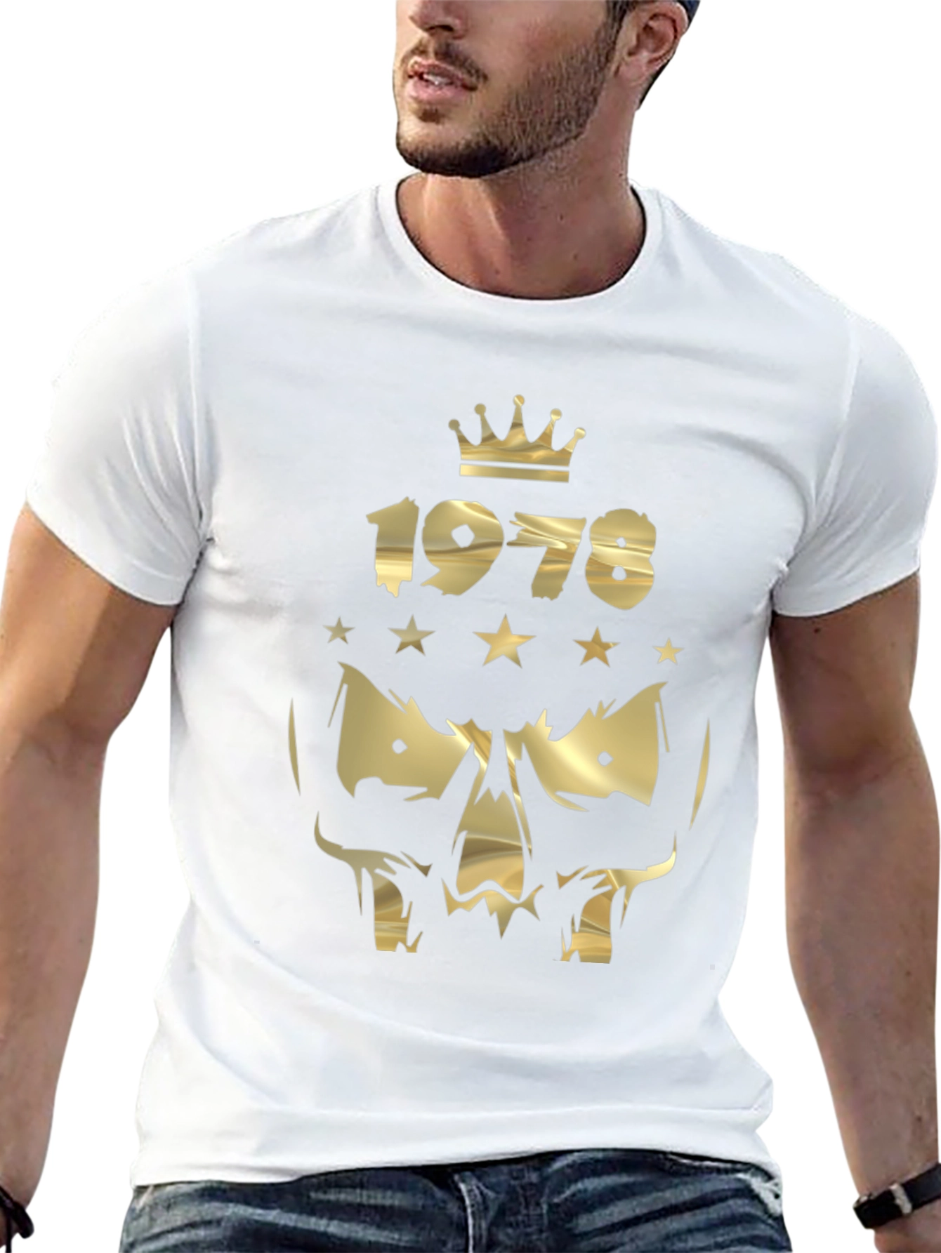 1978 Gold Skull Graphic Tee