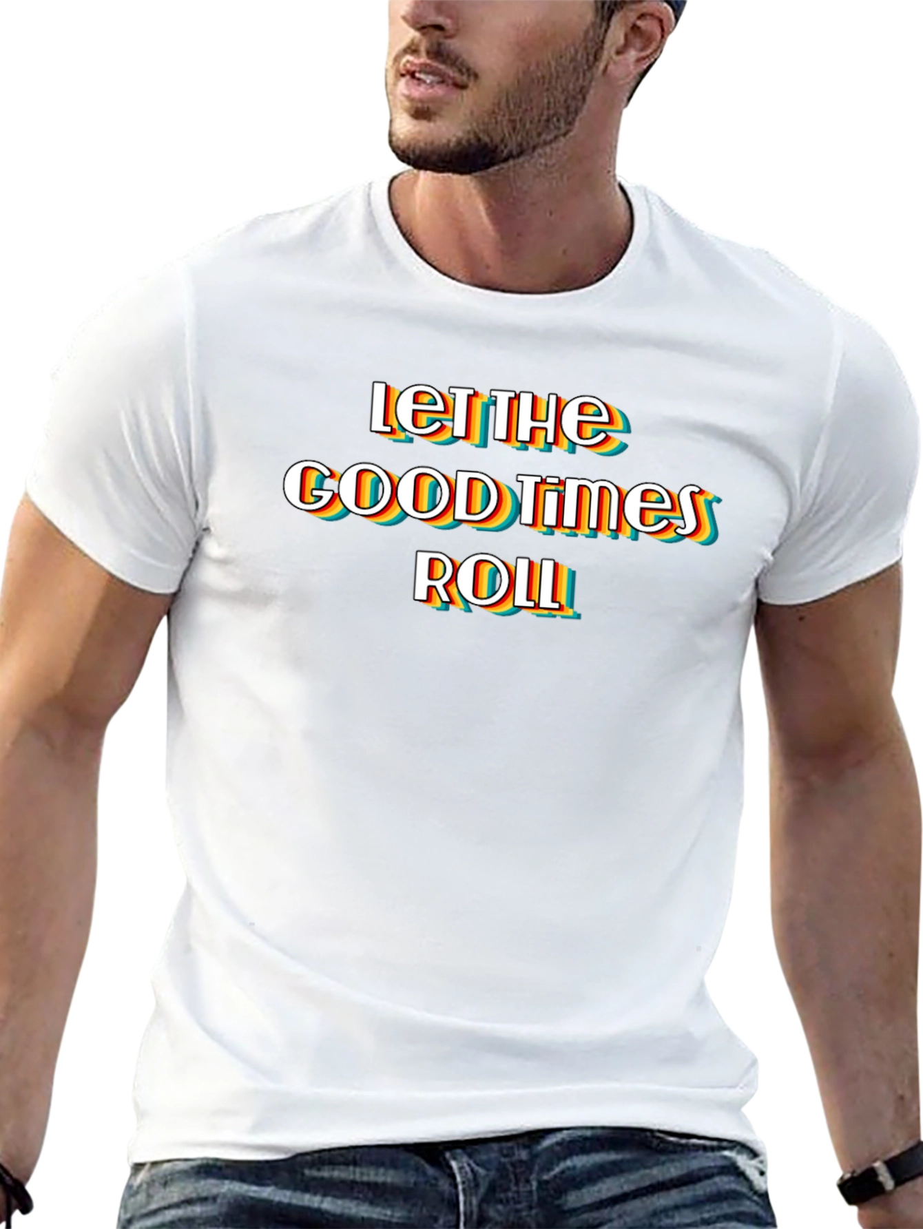 Let The Good Times Roll Black Graphic Tee