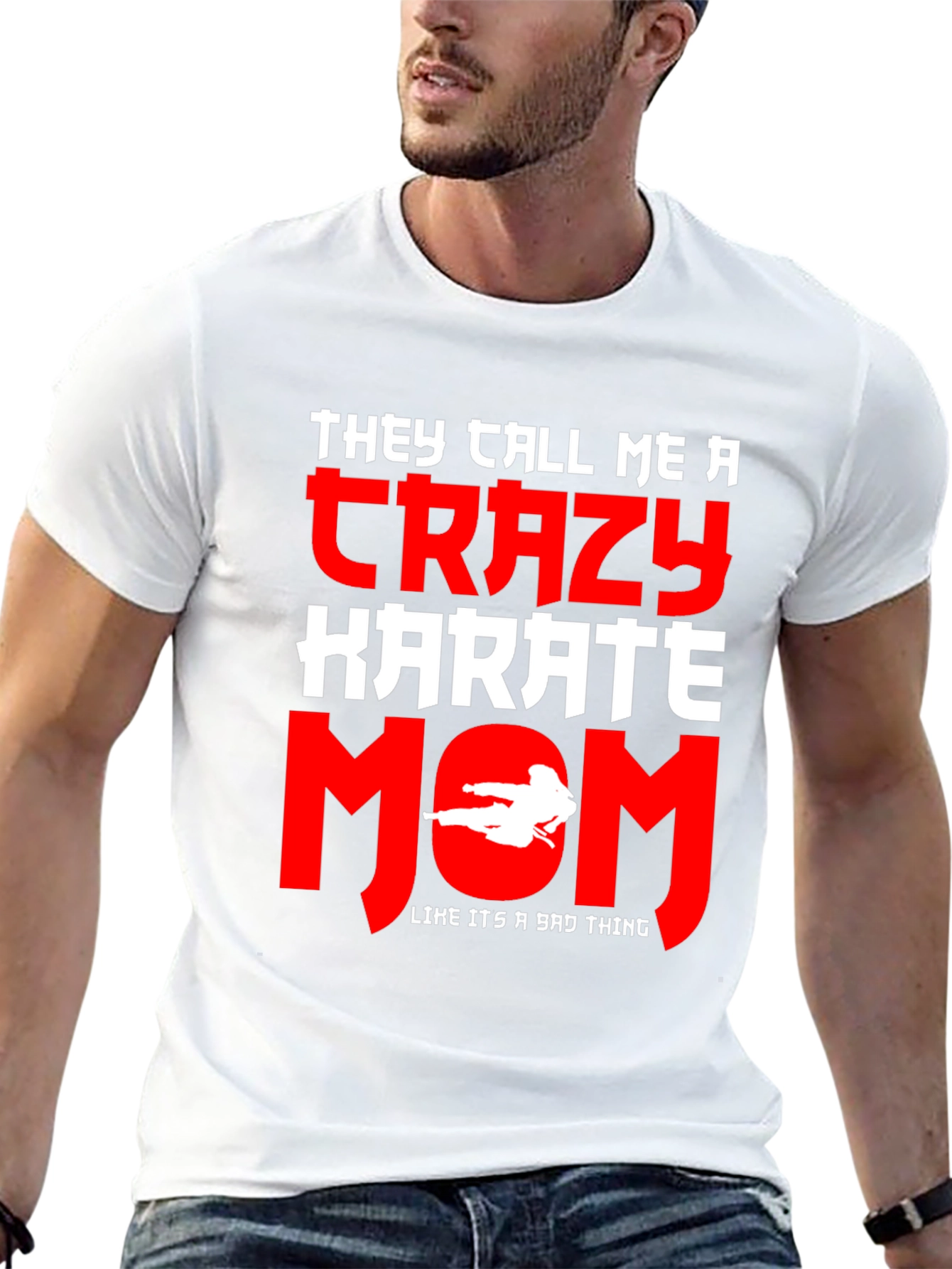 Crazy Karate Mom Graphic Tee - Martial Arts Gift
