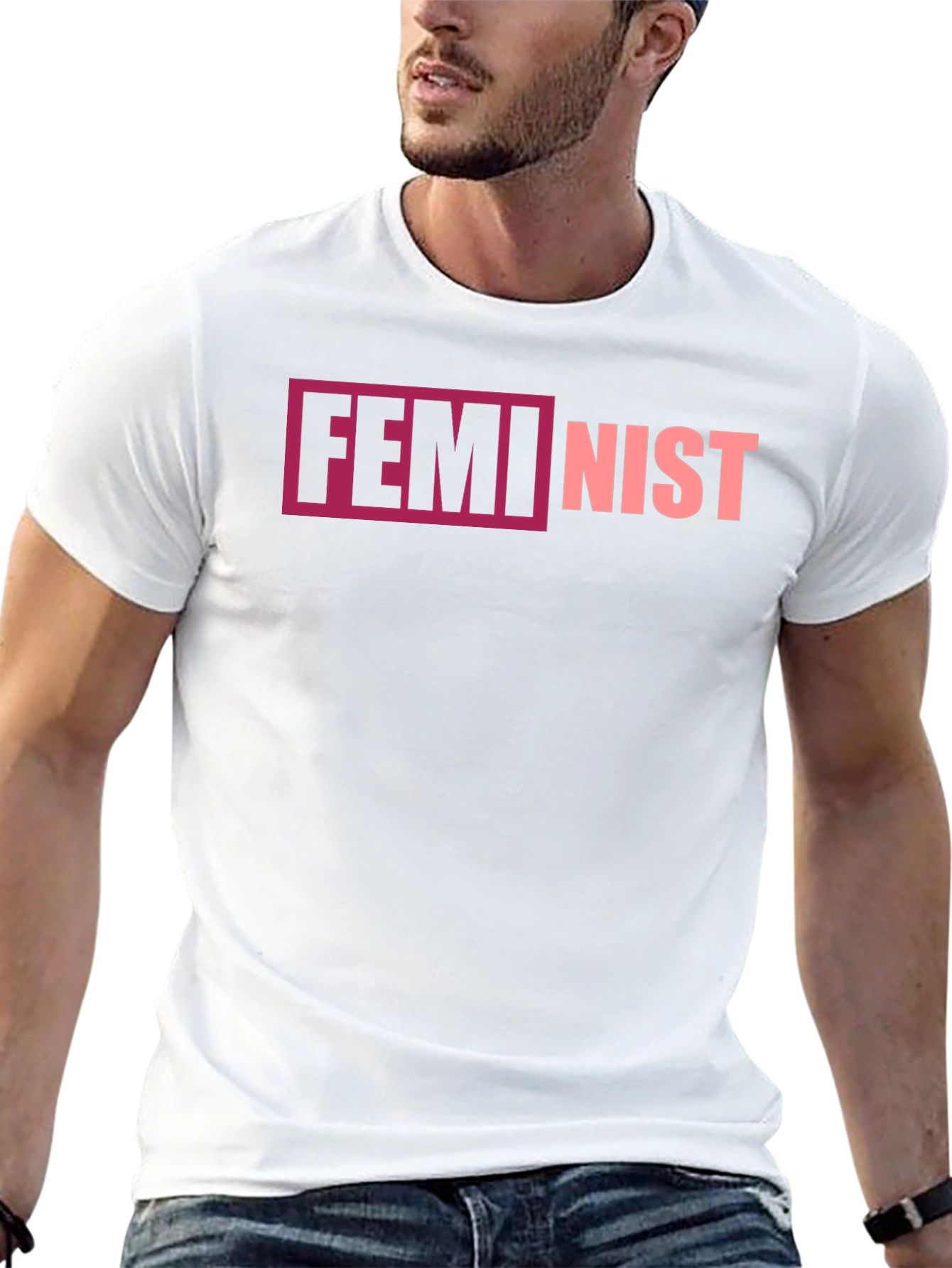 Feminist Graphic Tee - Black Cotton T-Shirt