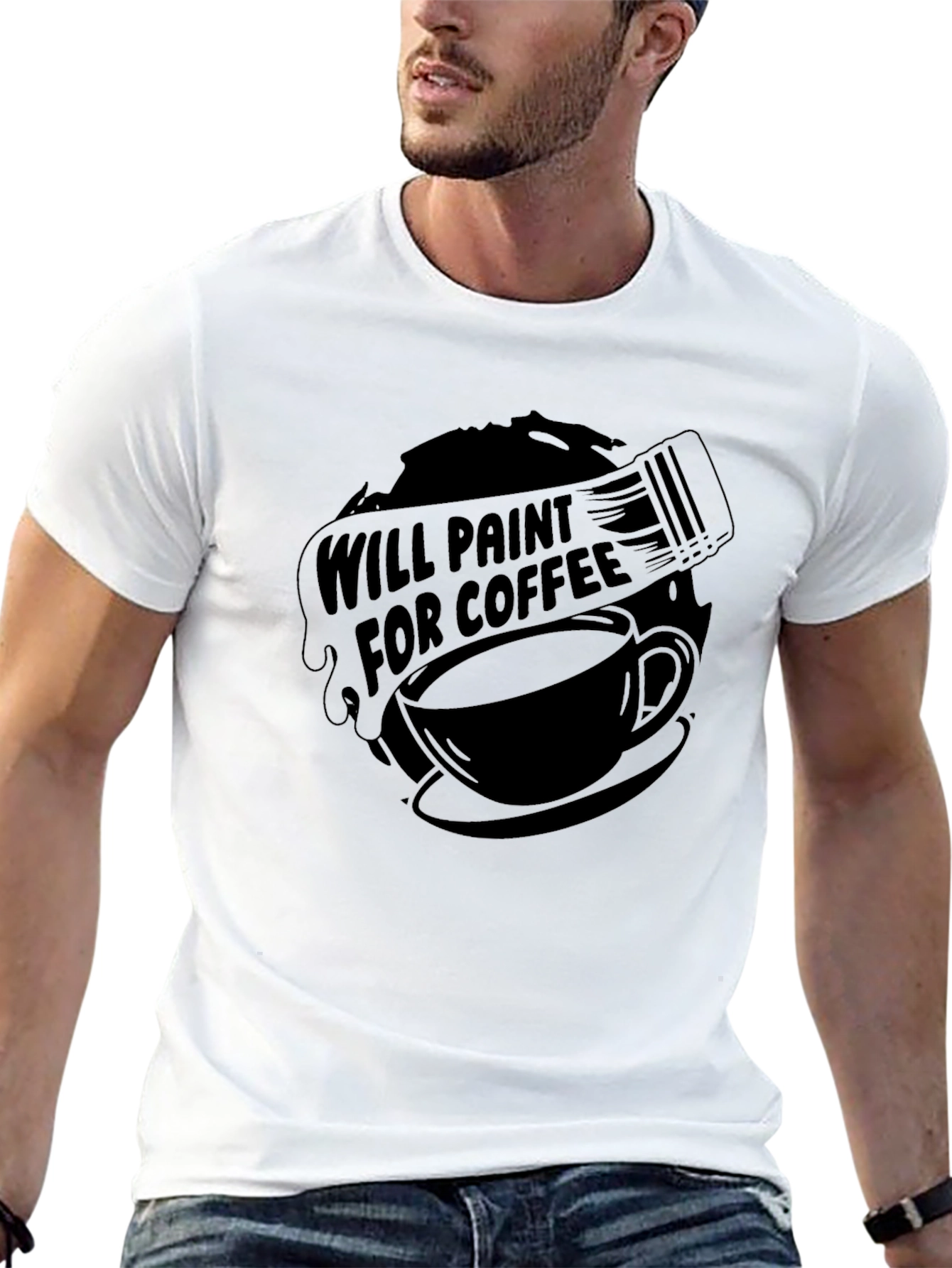Will Paint for Coffee - Graphic Tee
