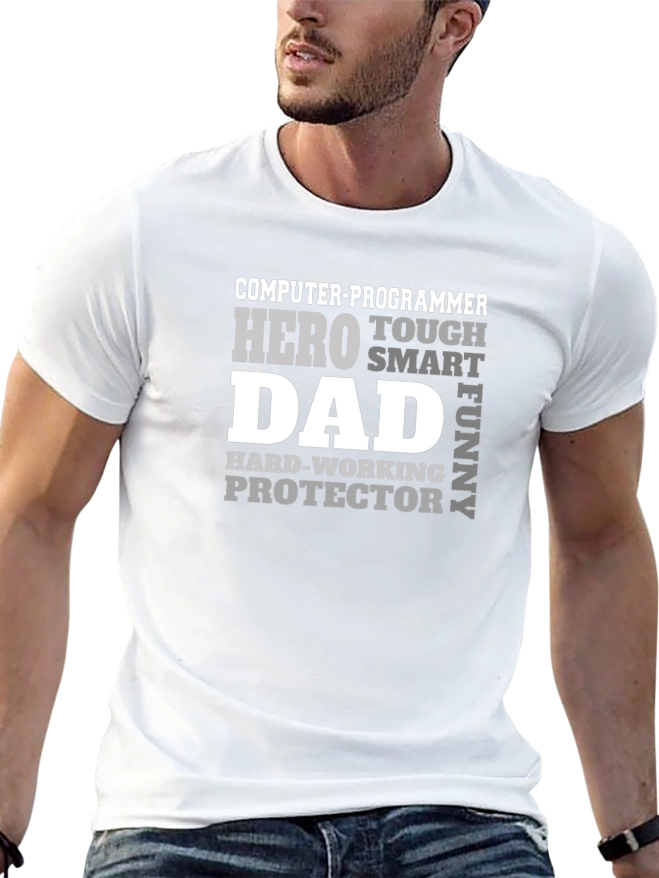 Computer Programmer Dad Hero T-Shirt