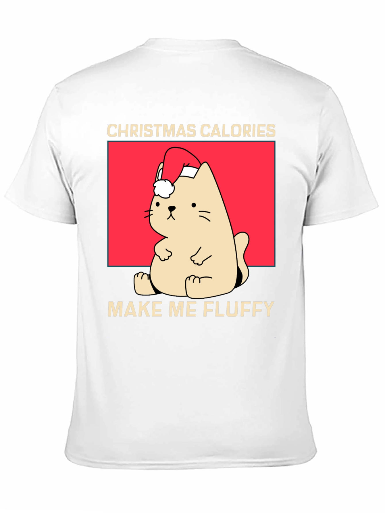 Christmas Cat Calories Fluffy T-Shirt