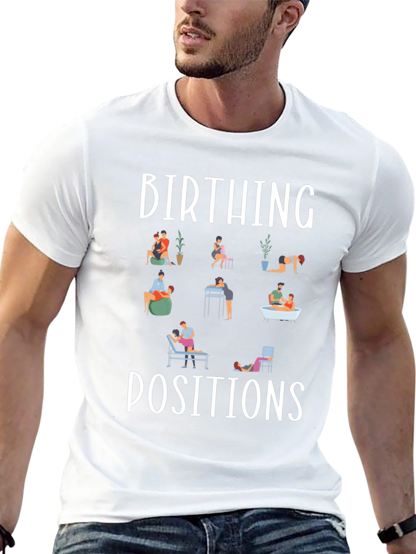 Birthing Positions Graphic Tee