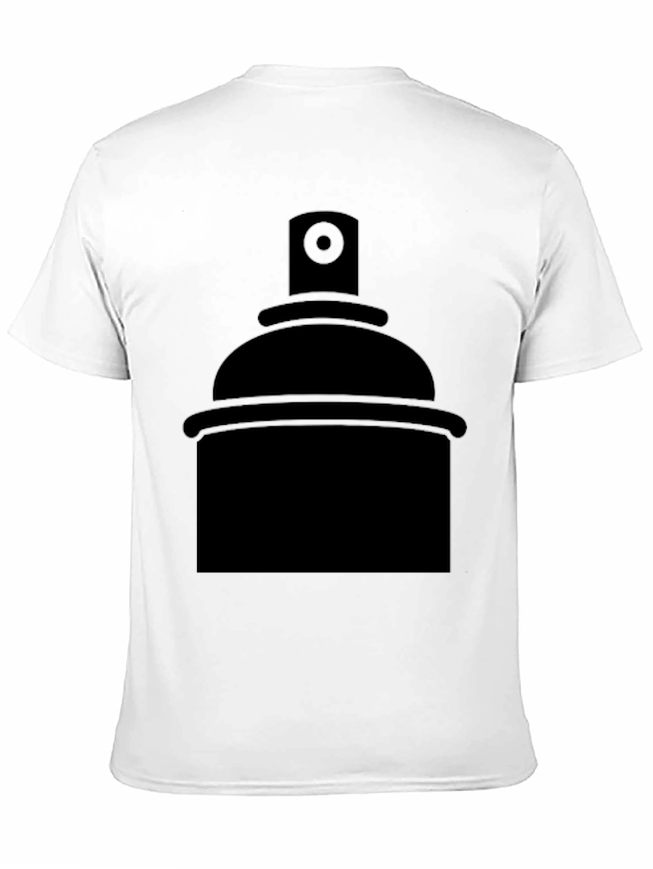 Spray Paint Graphic Tee - Black