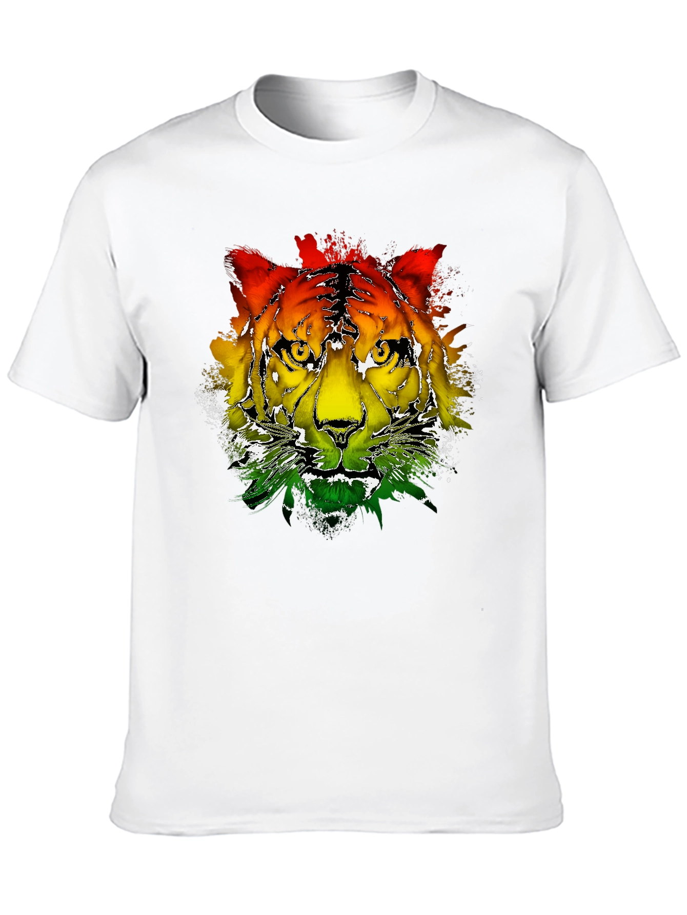 Rasta Tiger Graphic Tee - Cool Reggae T-Shirt