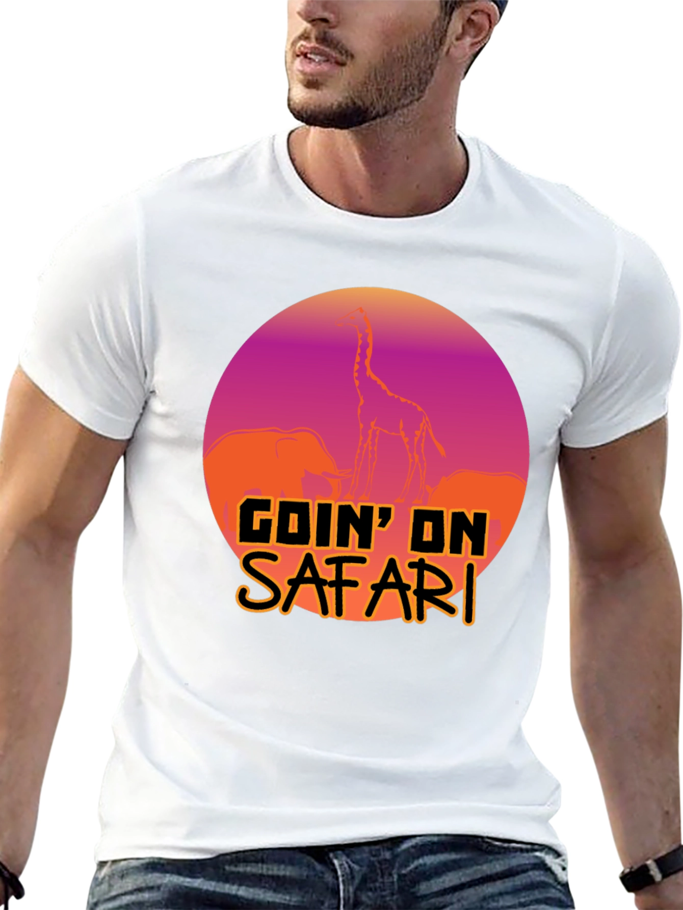 Goin on Safari T-Shirt: Animal Print Tee