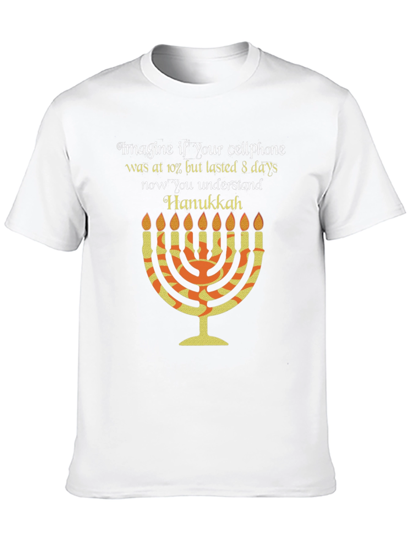 Hanukkah Cellphone T-Shirt: Festive Holiday Tee