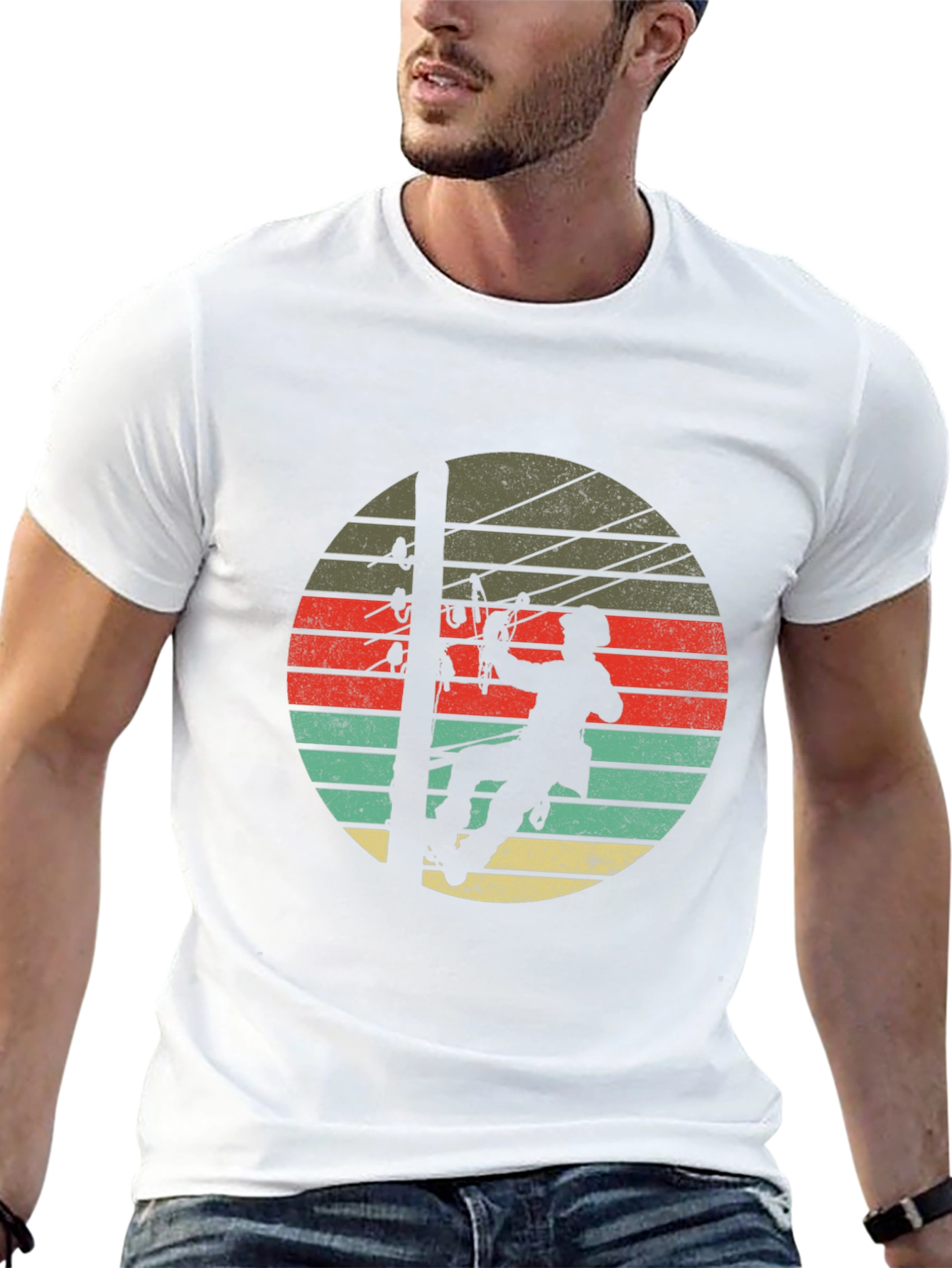 Lineman Retro Sunset T-Shirt