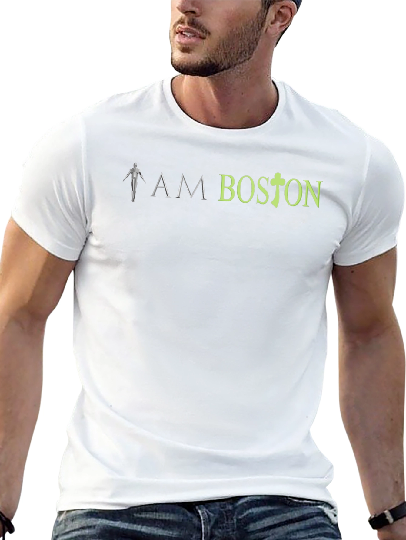 I AM BOSTON T-Shirt Black