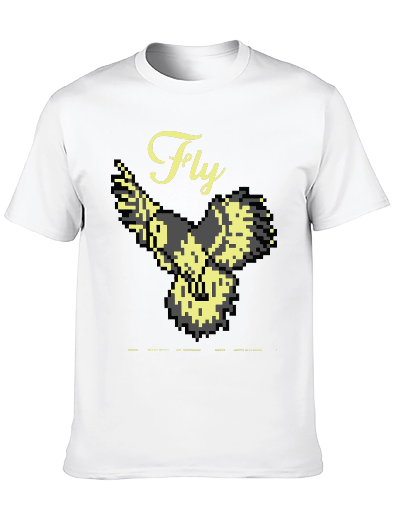Pixel Art Bird Fly T-Shirt