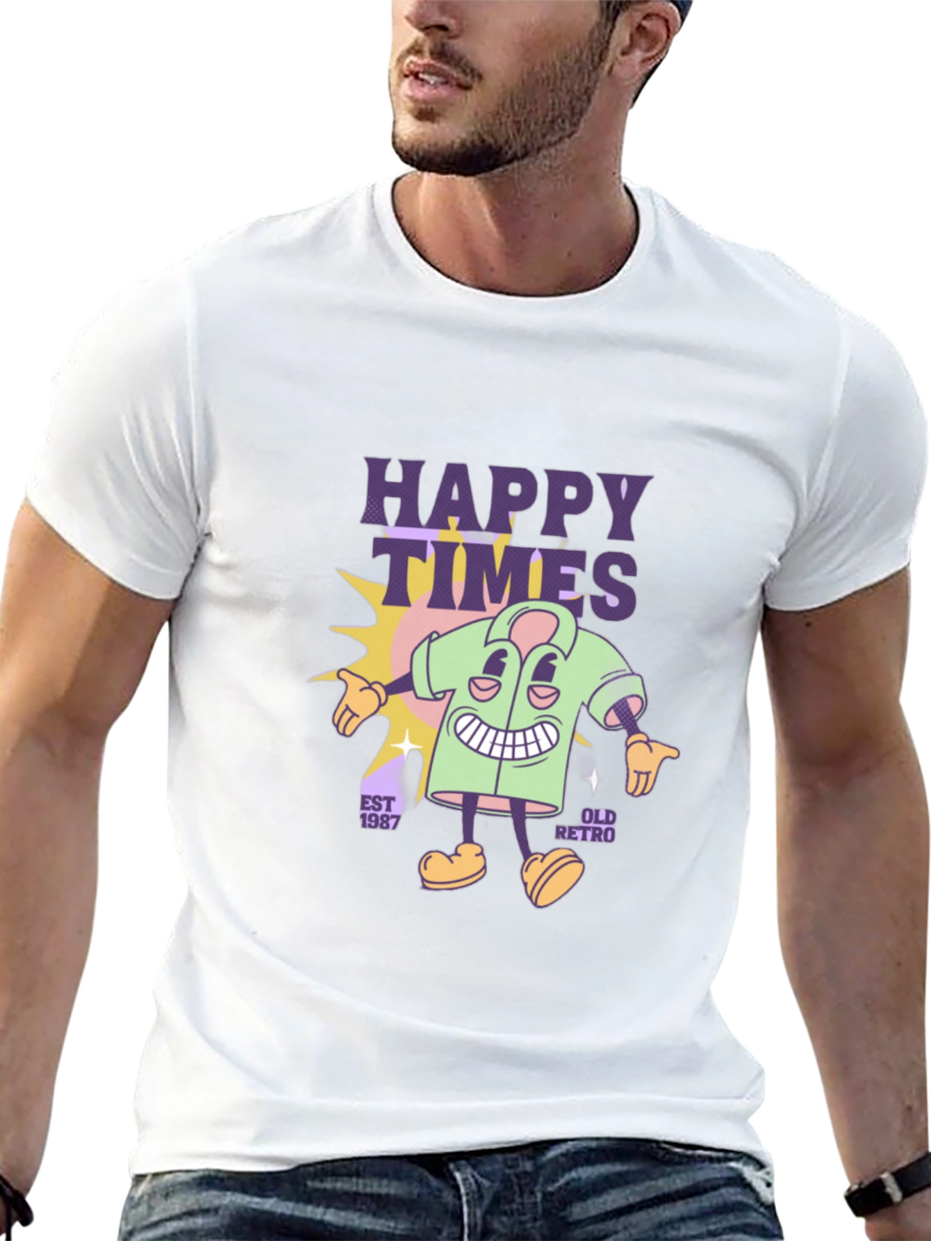 Happy Times Retro Graphic Tee