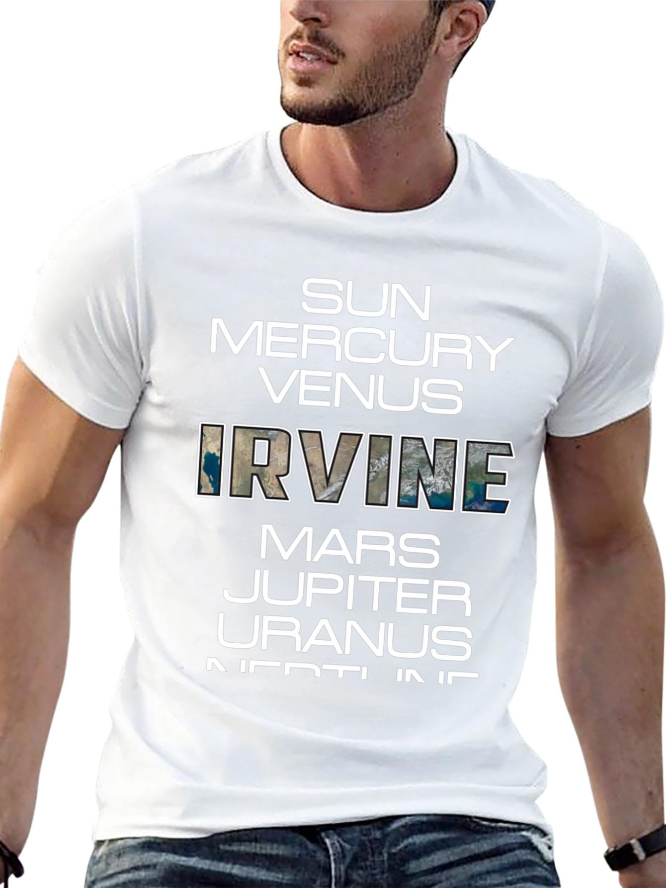 Planets of Irvine T-Shirt - Black Graphic Tee