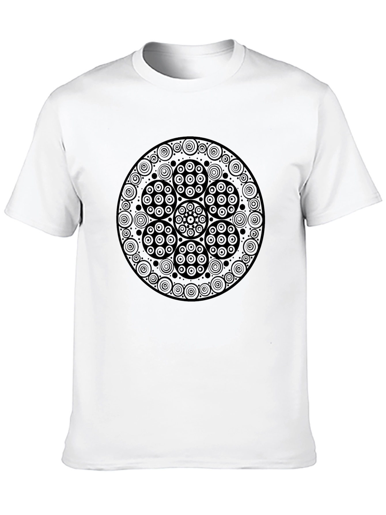 Geometric Mandala Graphic Tee - Soft Cotton Comfort