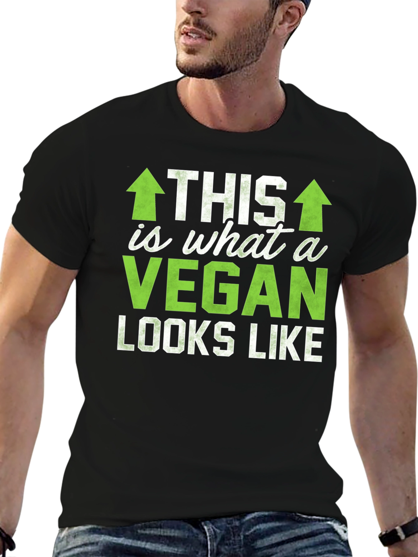 Vegan Looks Like Black Tee