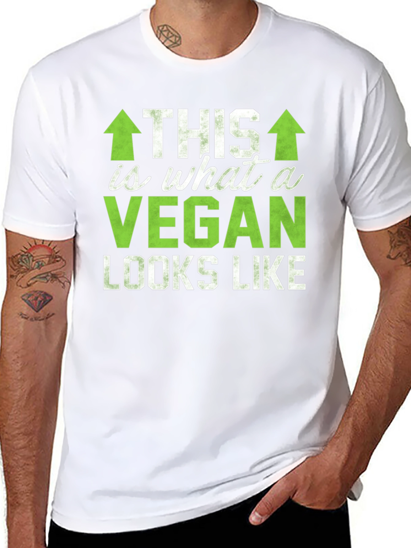 Vegan Looks Like Black Tee