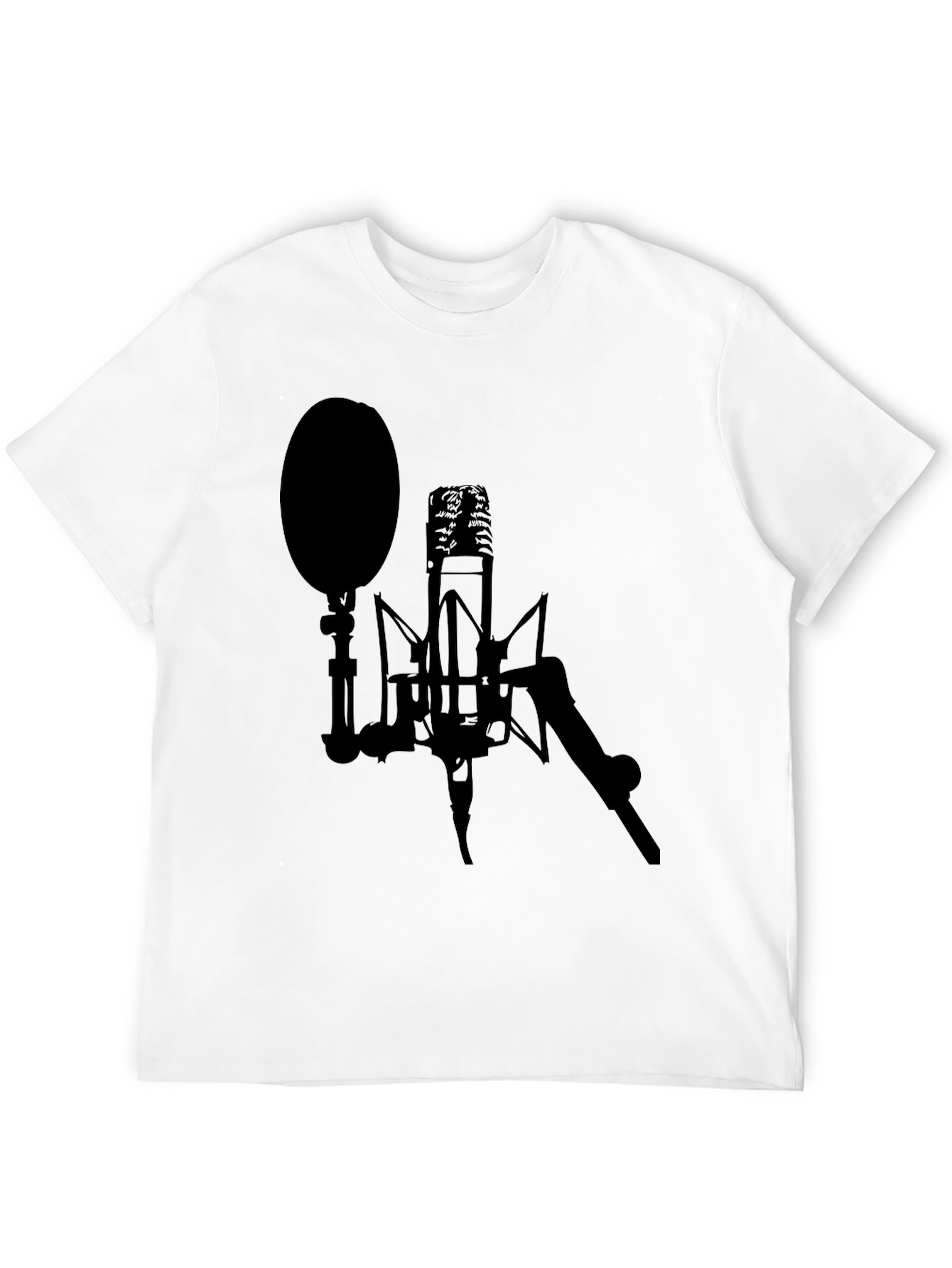 Studio Microphone Black Graphic Tee